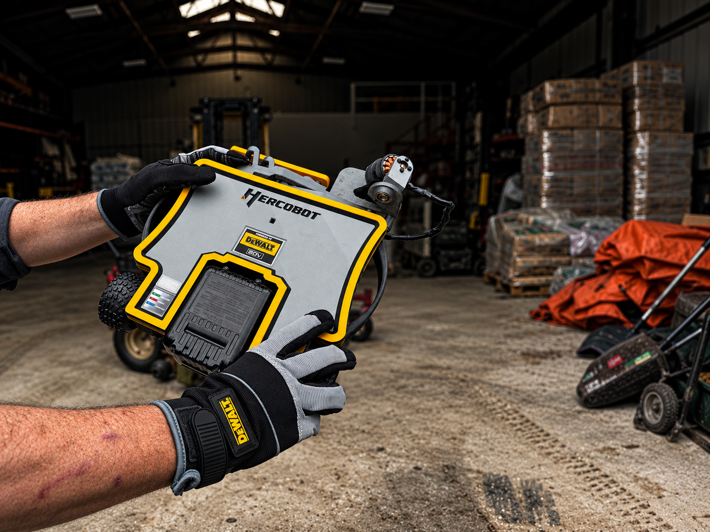 Robotic Tool in a Gritty Workshop.png