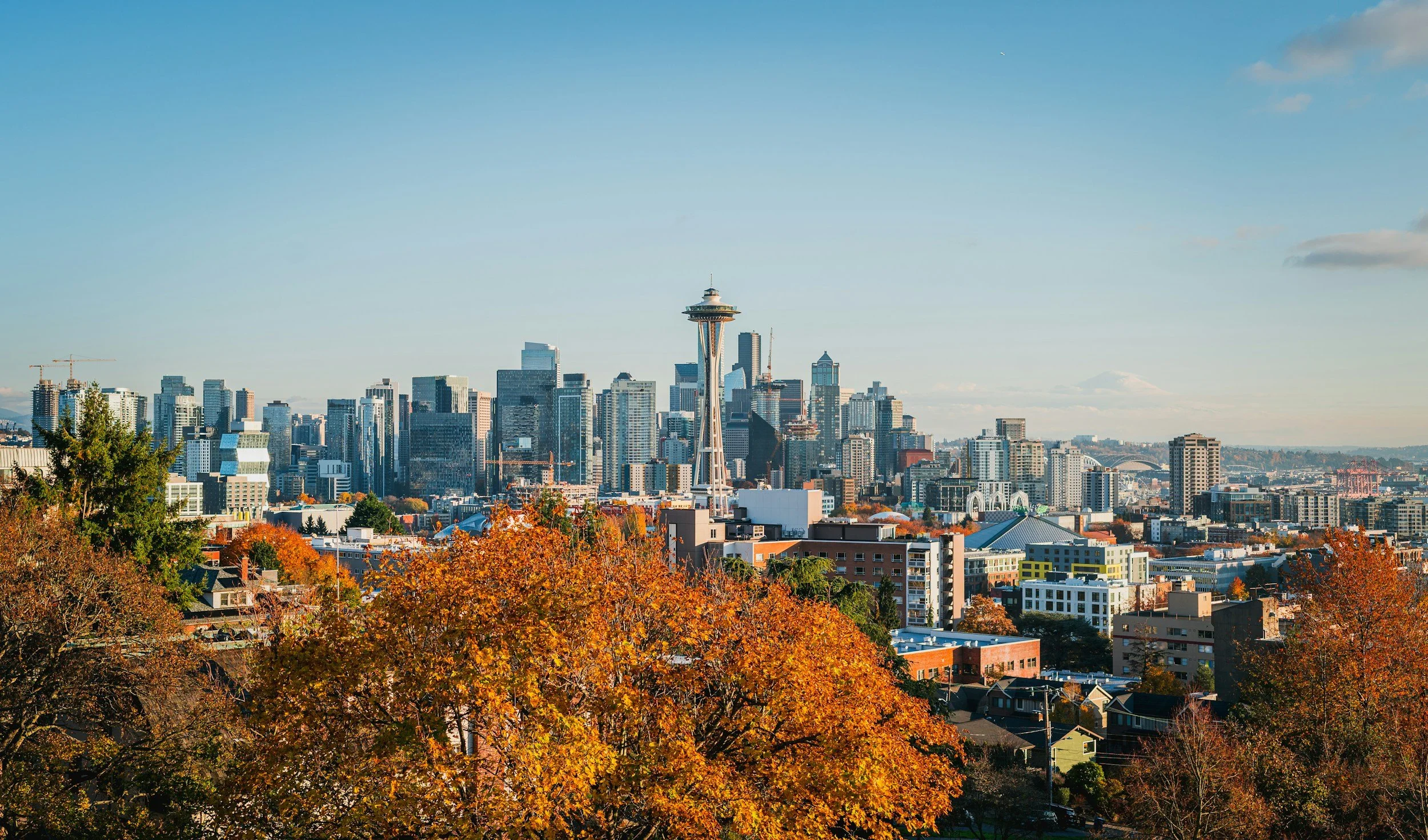 seattle city landscape image with space needle