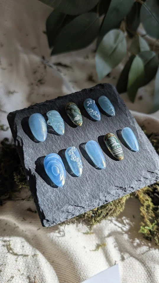 Swan Lake press on Nails