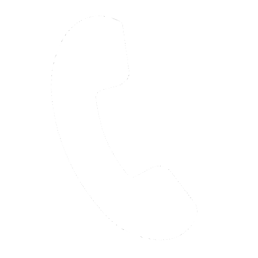 Icon of a telephone receiver on a black background.