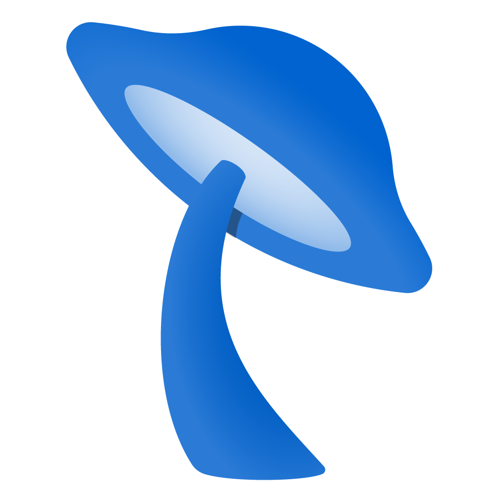 Illustration of a modern desk lamp with a blue background.