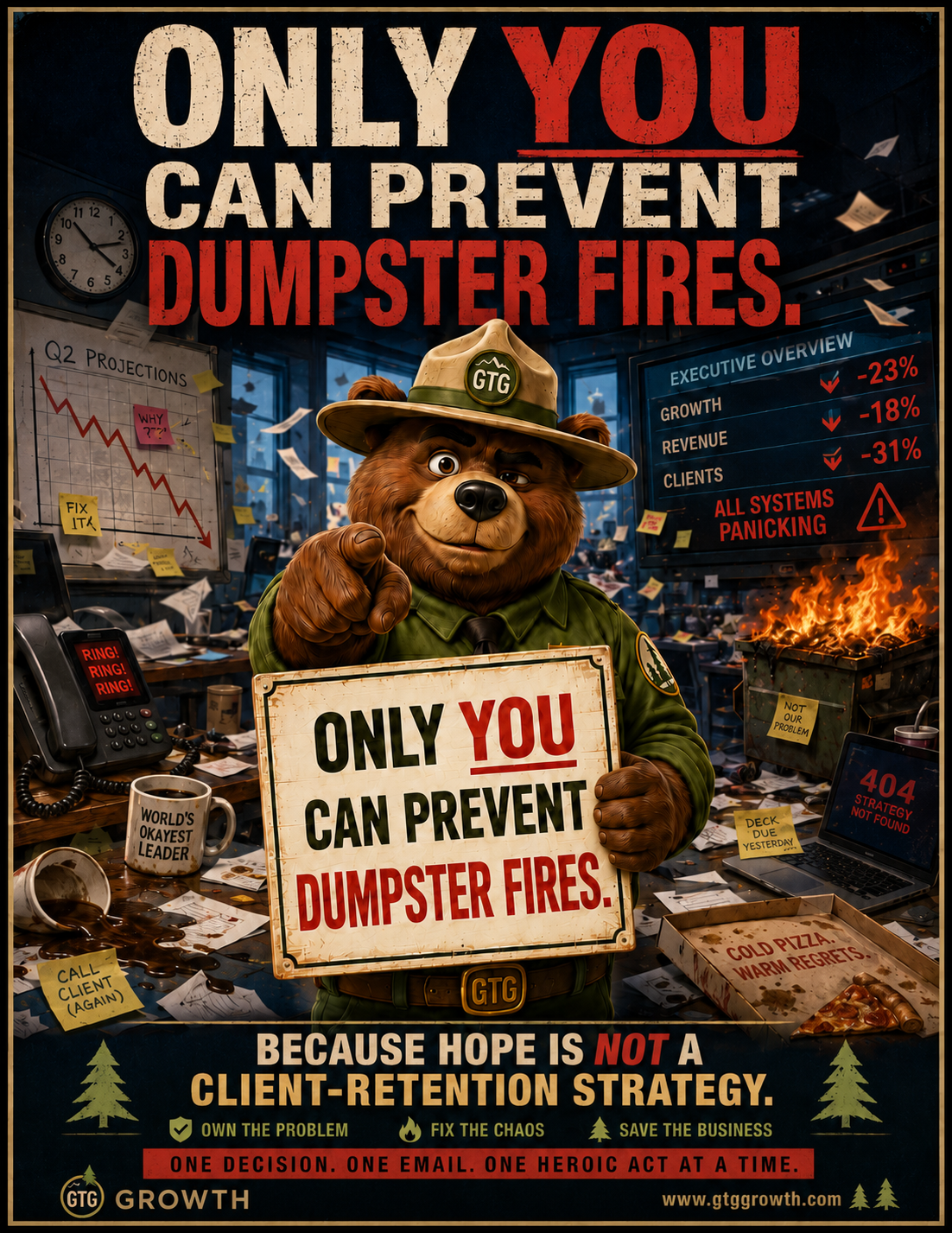 Only you can prevent dumpster fires