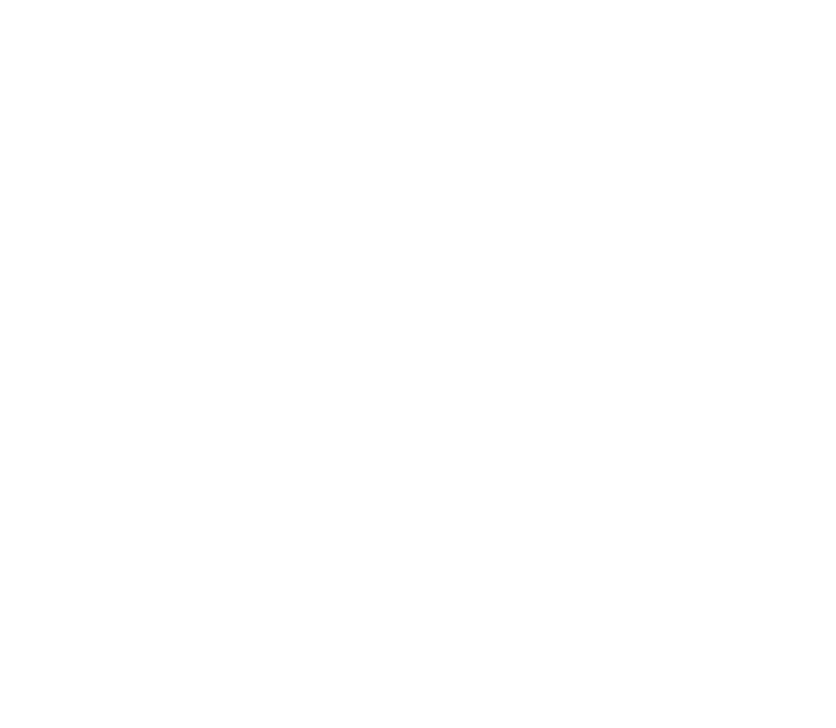Black background with a white silhouette of a palm frond leaf.