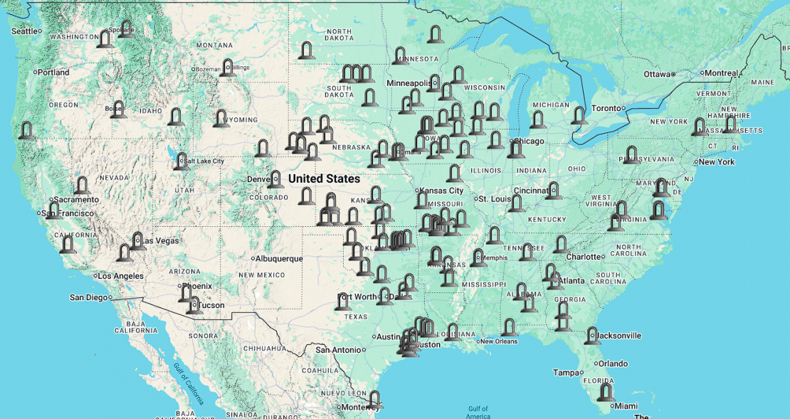 Platinum Arch Completed Project Map