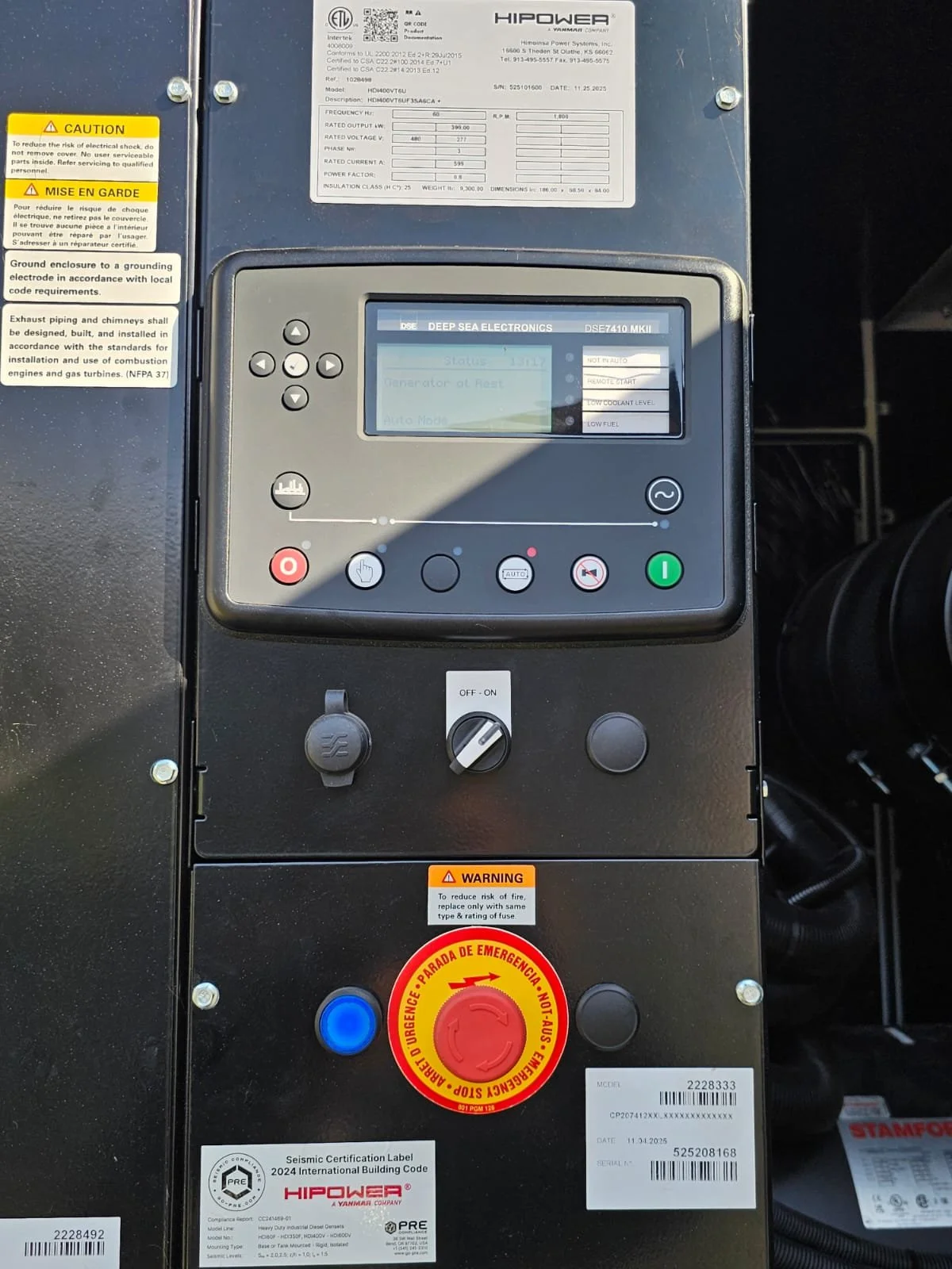 Generator Controller Replacement