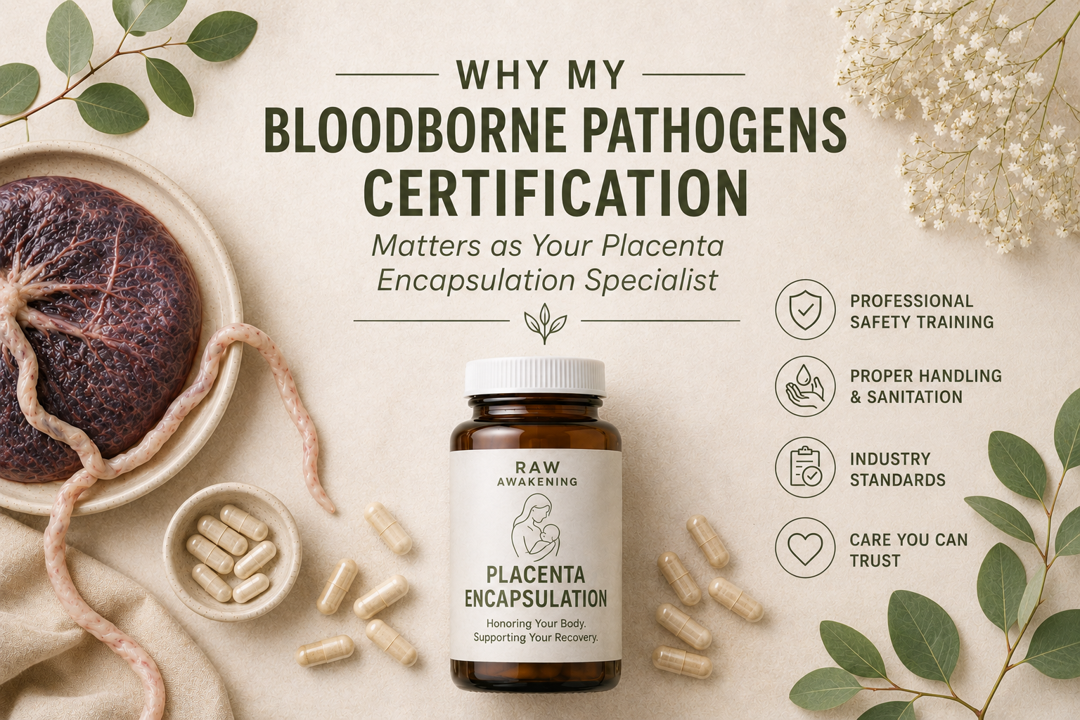 Why My Bloodborne Pathogens Certification Matters as a Placenta Encapsulation Specialist