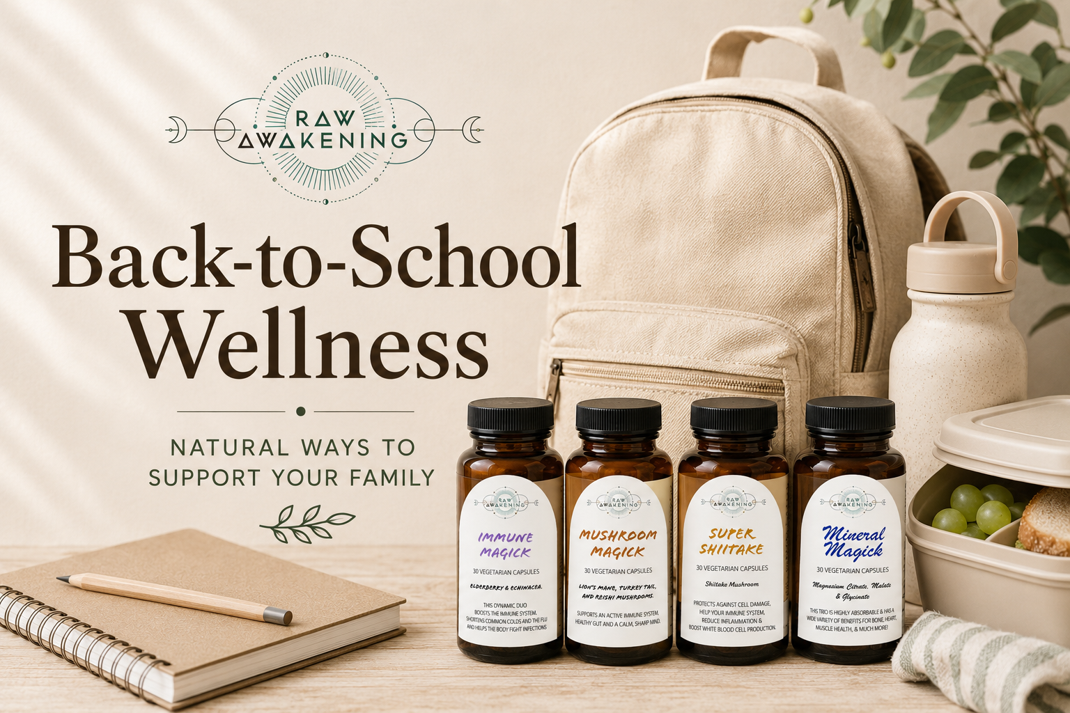 Back to School, Back to Germs: Natural Ways to Support Your Family’s Wellness