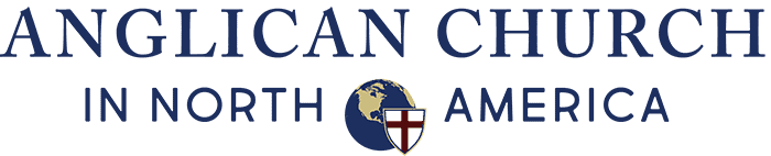 Logo of the Anglican Church in North America featuring a globe, a cross, and a shield.