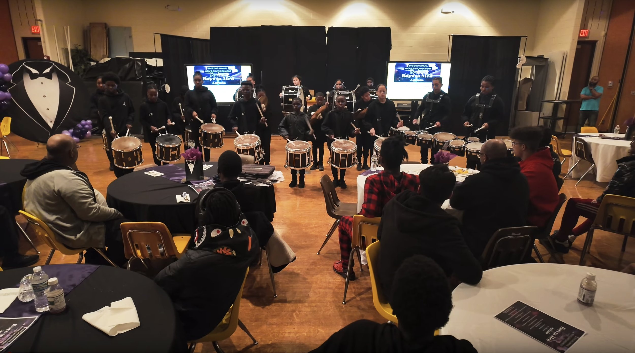 East Bridge Elite Drumline Performs at Men’s Empowerment
