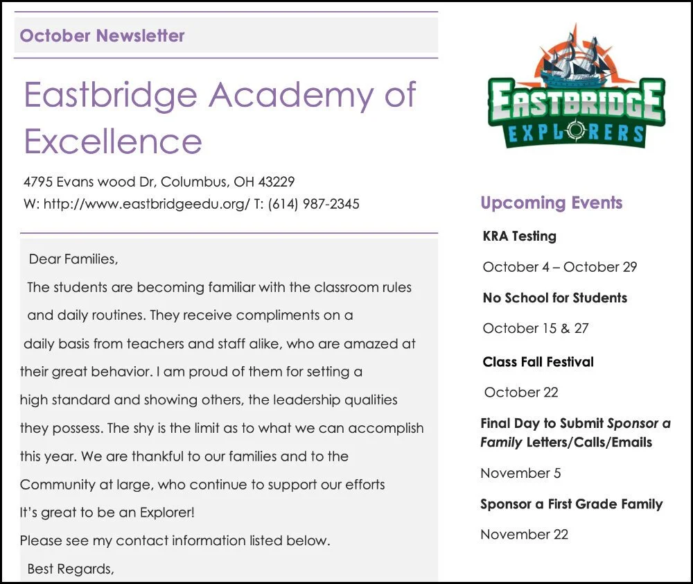 Newsletter - October 11, 2021