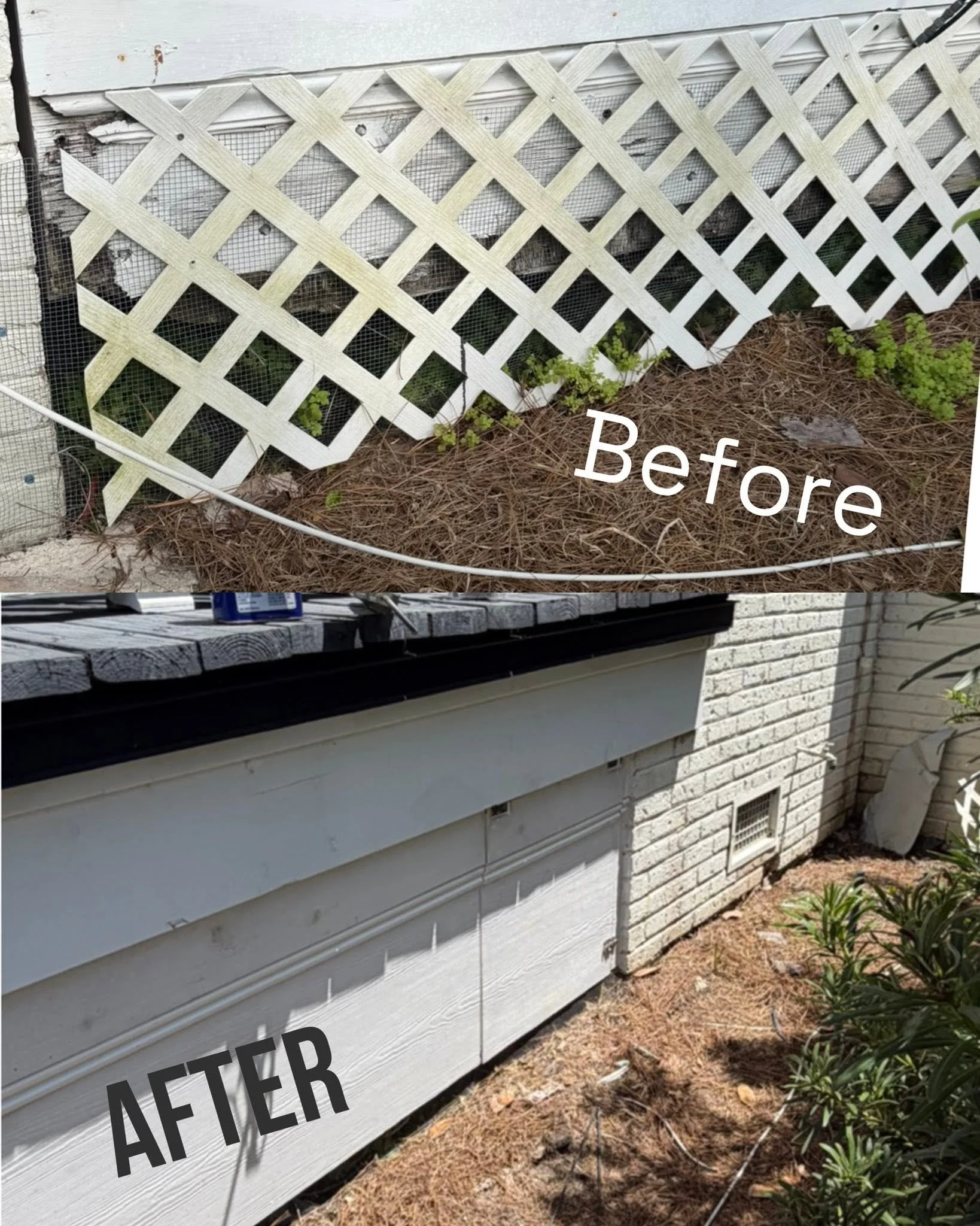 This St. Augustine, FL home project included crawl space repairs, a new access point instillation 
