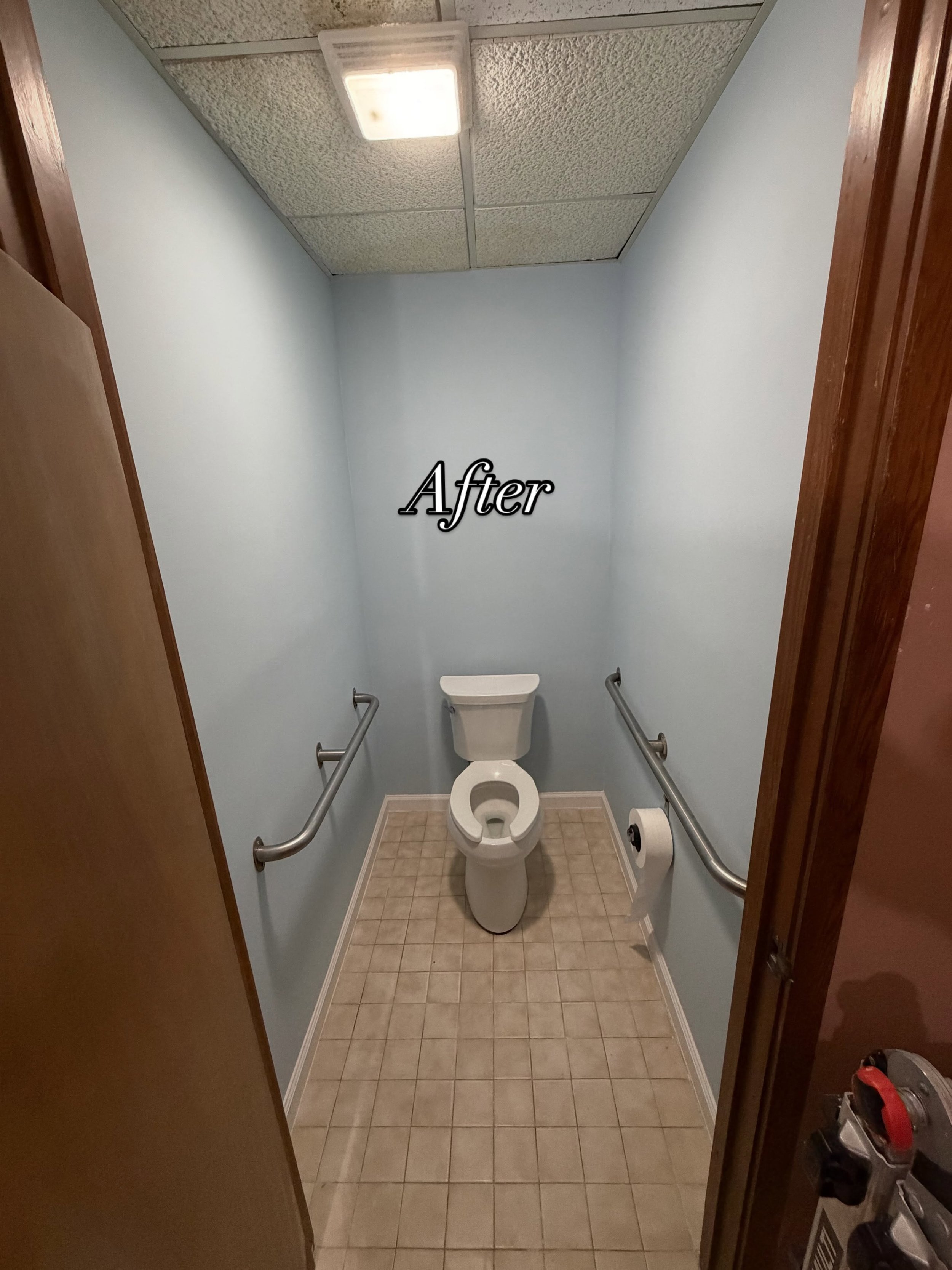 Commercial business water damage repair-Bathroom 1