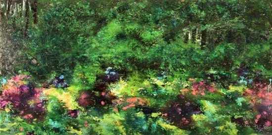 Gardenscape
Garden 'scape
24 x 48, Oil on Canvas