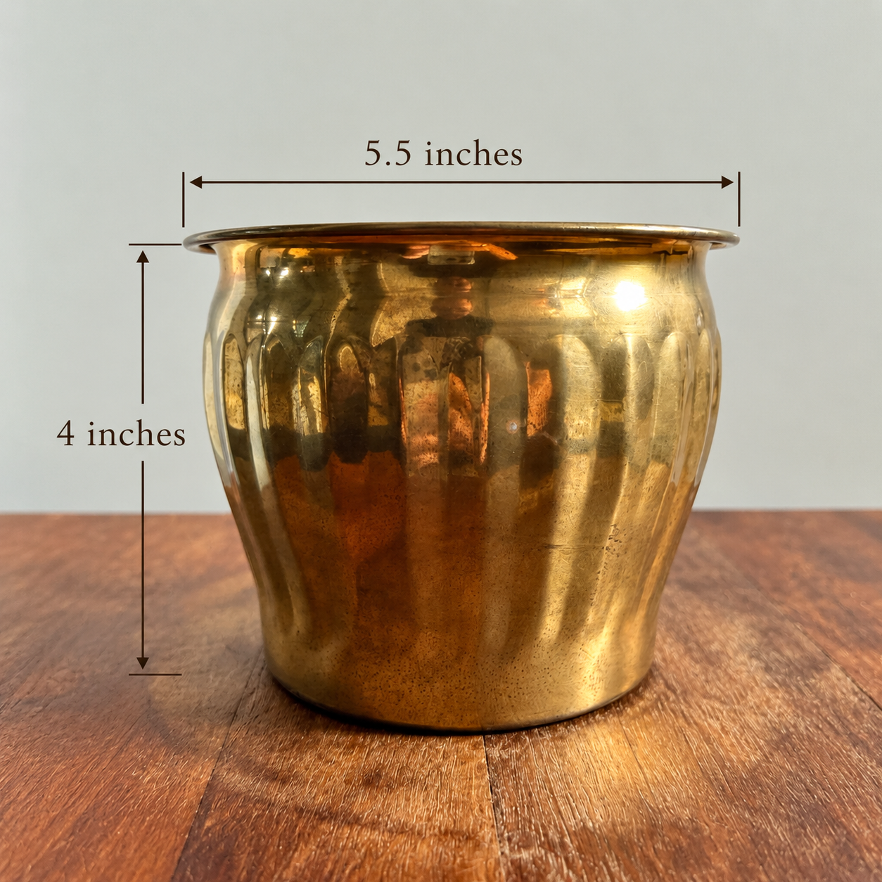 Solid Brass Planter