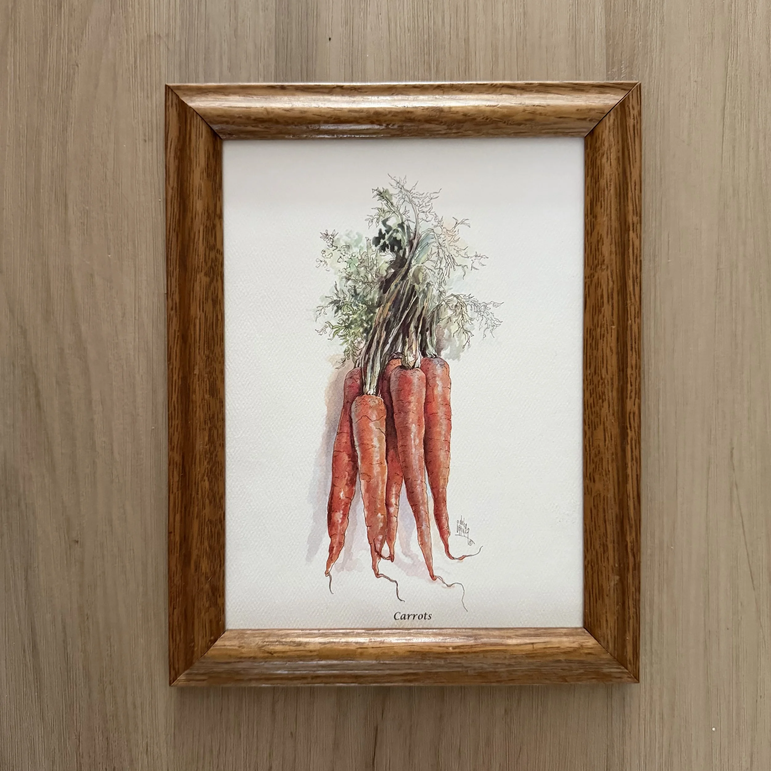 Framed Carrot Print