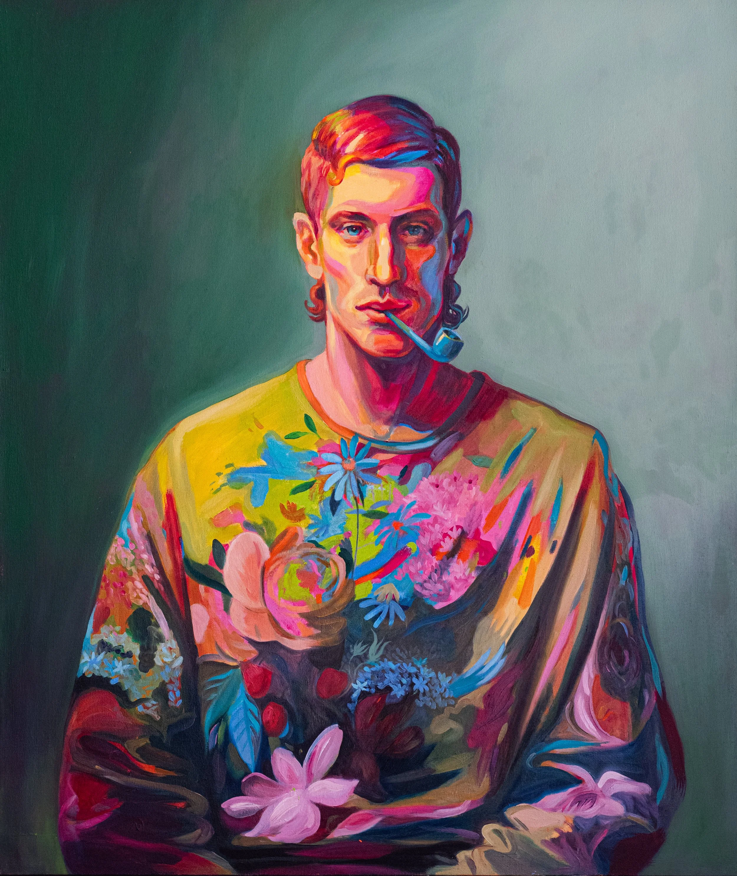 Discover My Inner Spring, an original figurative oil painting by Hrvoje Majer. This contemporary artwork explores resilience, imagination, hope and the power of intention to create new beginnings.