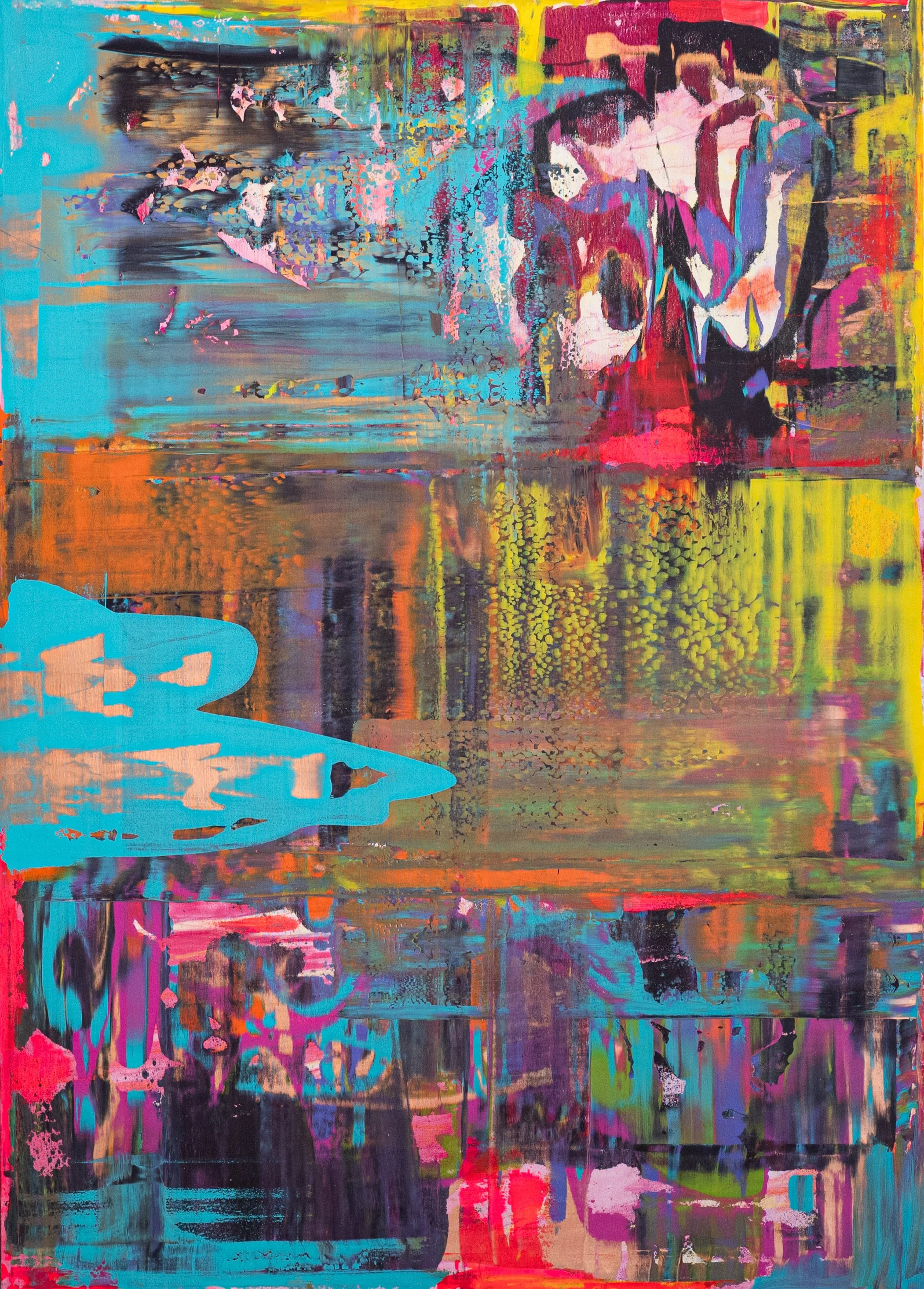 Discover Interlude, an original contemporary abstract painting by Hrvoje Majer. Part of the artist's Abstract Collection, this expressive work explores transformation, resilience, layered colour and the quiet beauty found between endings and new begi