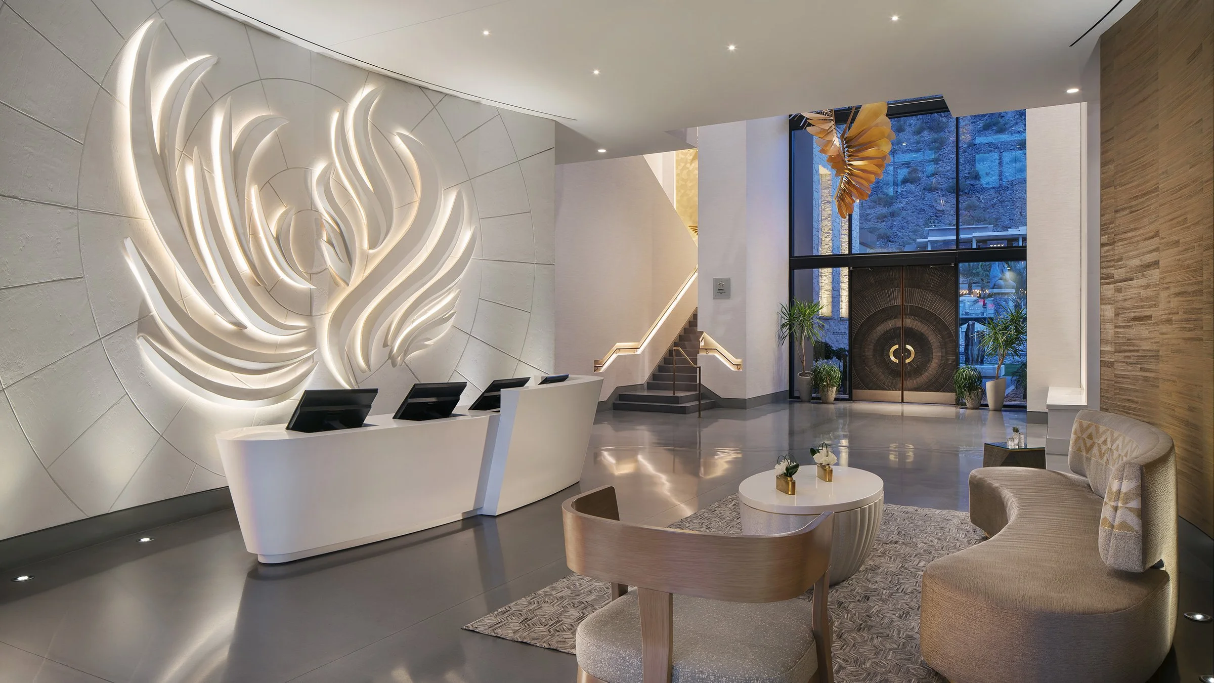 Elegant interior of the Spa at the Phoenician