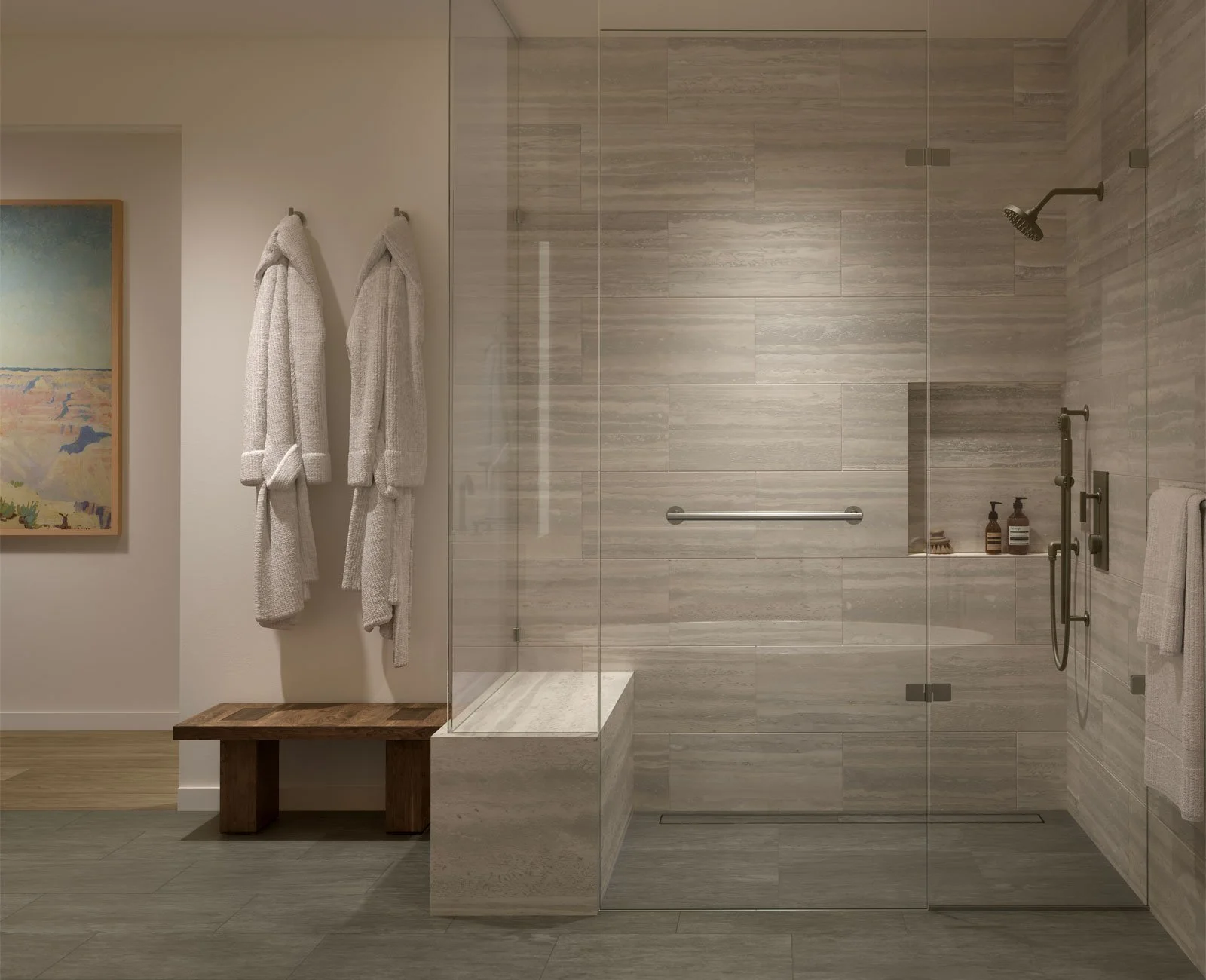 Spa-like bathroom at Summit by Olson Kung