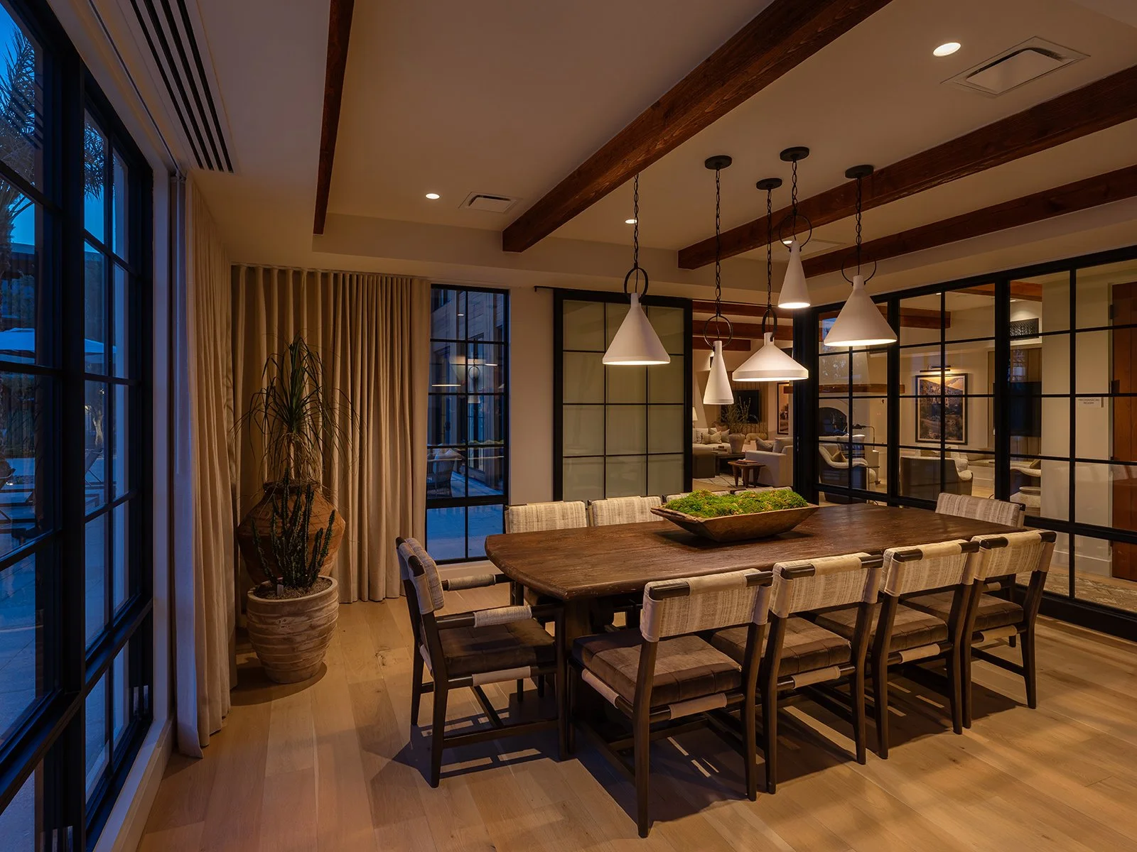 Elegant dining room at the Mountain Club