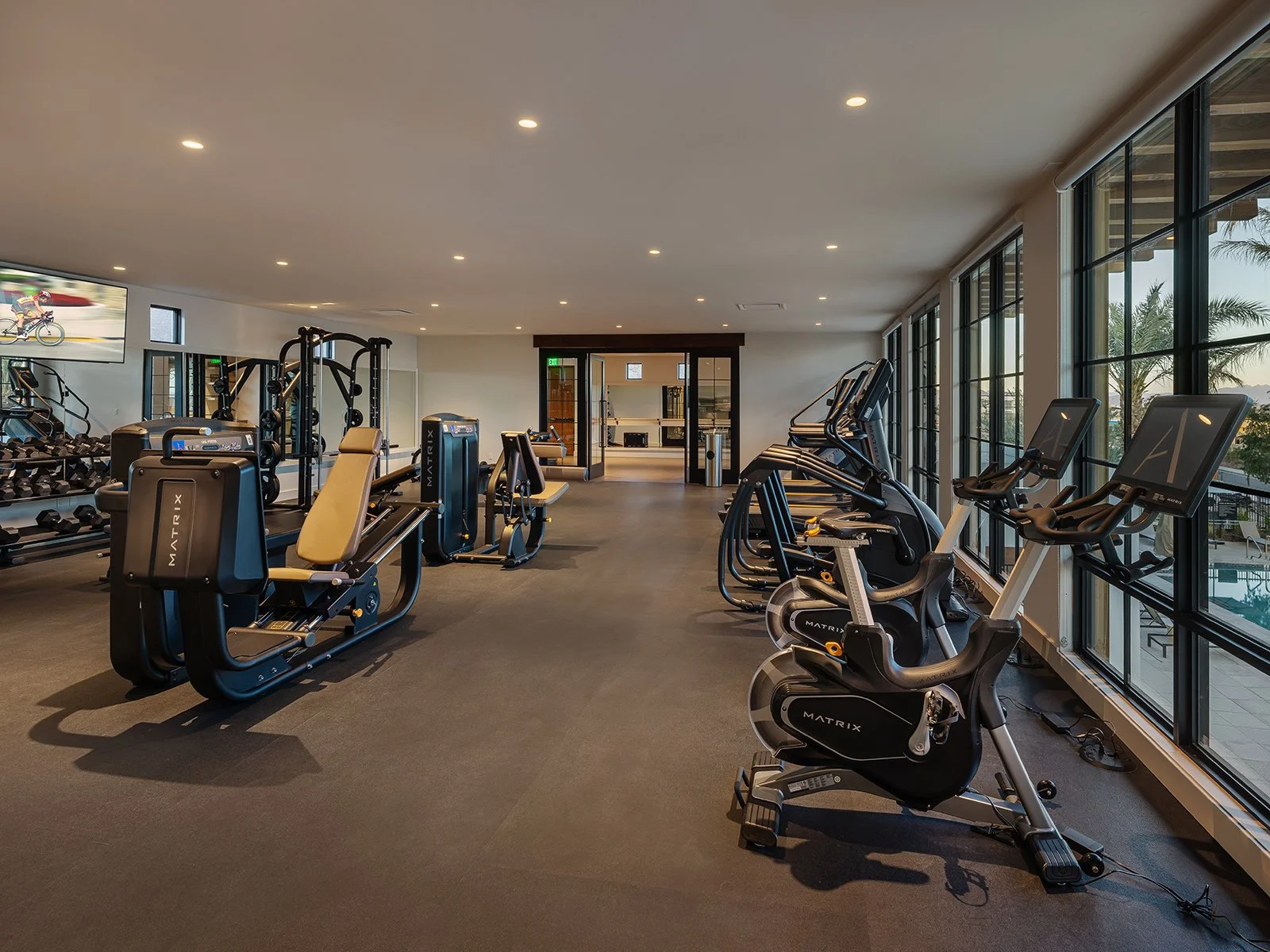 State-of-the-art fitness room