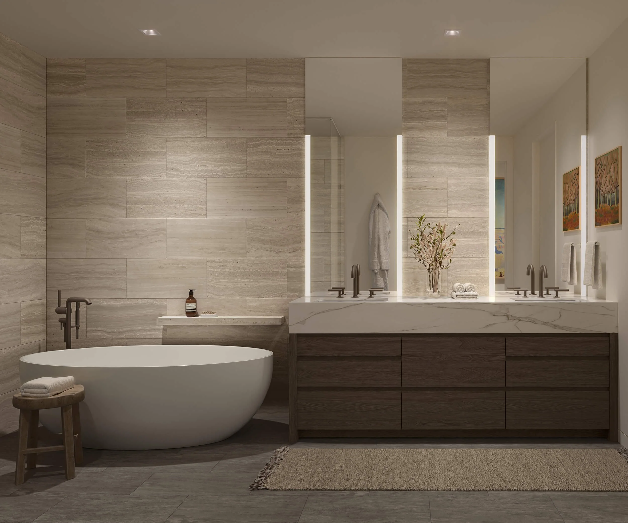 Spa-like bathroom at Summit by Olson Kung
