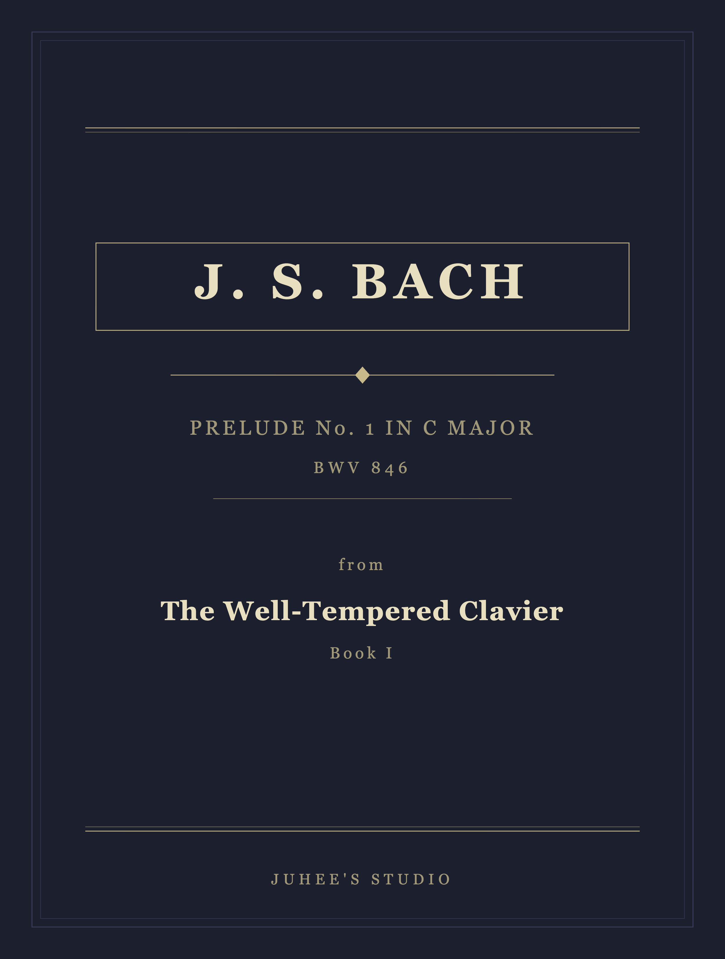 J. S. Bach - Prelude No. 1 in C Major, BWV 846