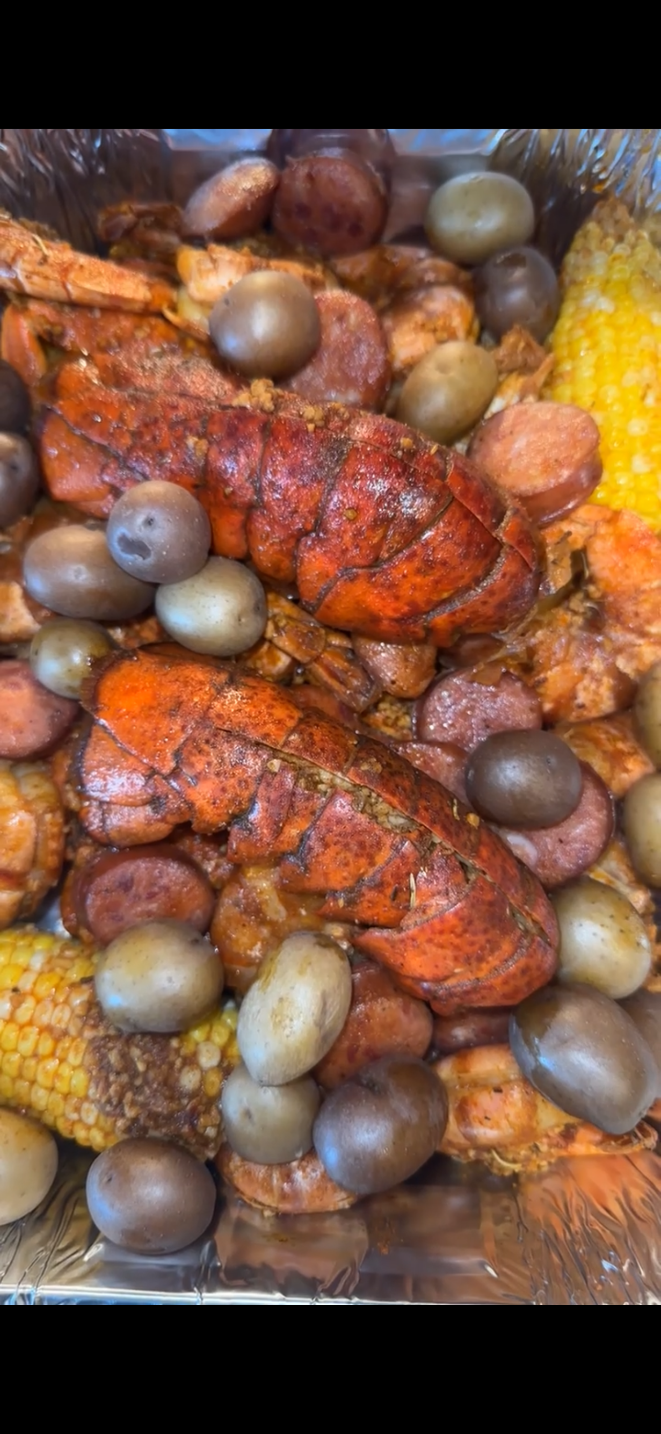 Lobster, Crab, Shrimp, Corn and Potatoes