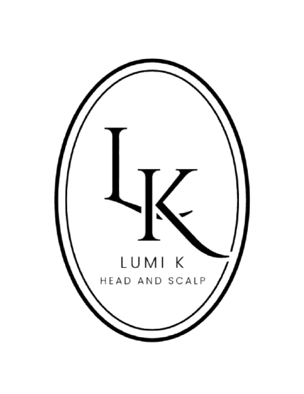 Logo of Lumuk Head and Scalp with a circular design and the letters 'L' and 'K' inside.