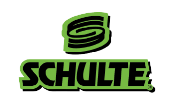 Logo of Schulte with a stylized green 'S' above the name in green and black text.