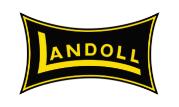 The word 'LADOLL' in yellow text with black background, stylized in a curved banner shape.