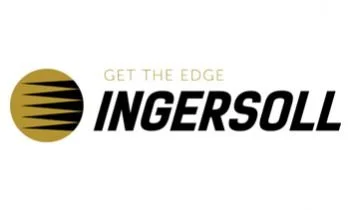 Ingersoll logo with black and gold circle and text 'GET THE EDGE' and 'INGERSOLL'