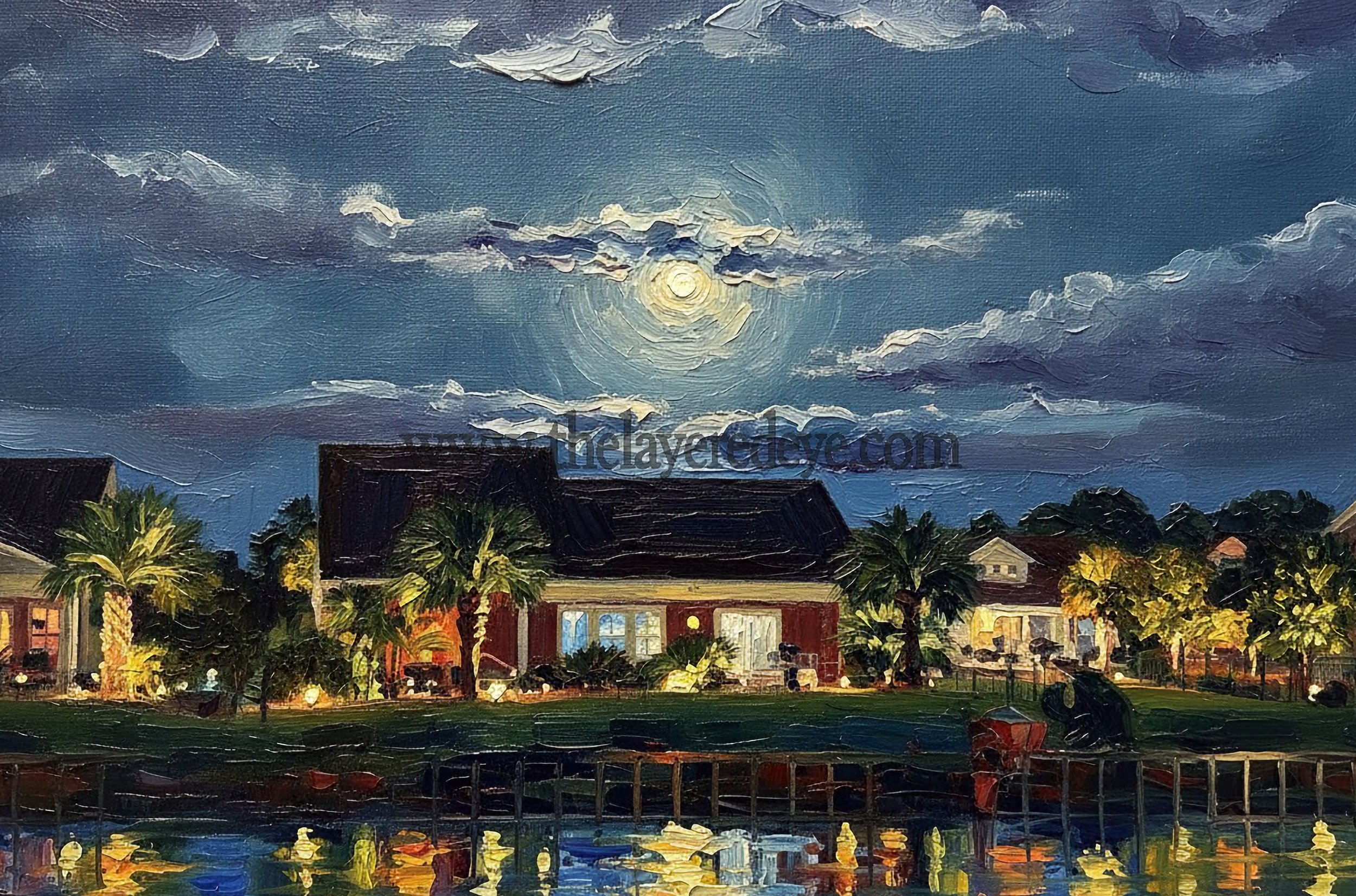 Neighborhood Moonlit Splendor