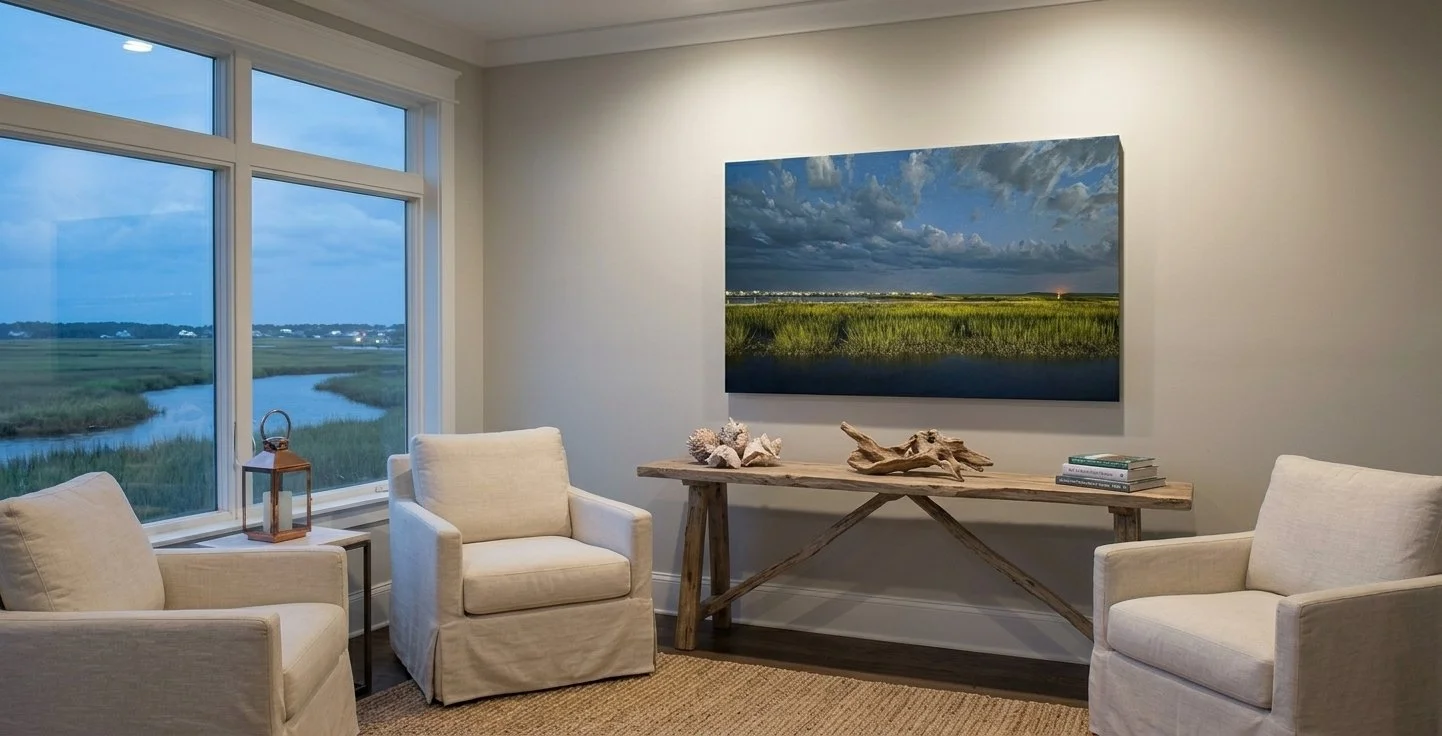 Lowcountry Luminescence Canvas - Room Setting.jpg