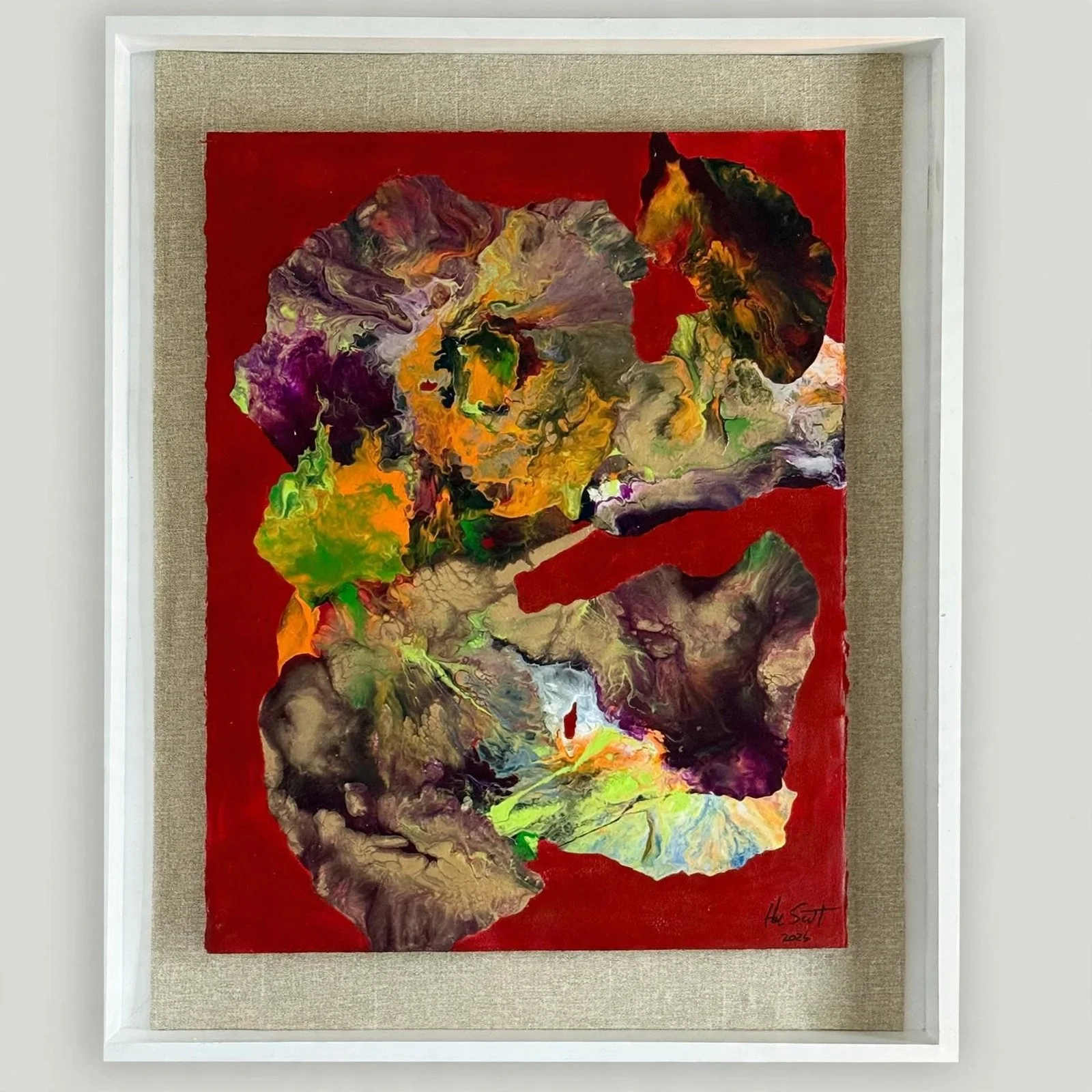"Crimson Bloom — Eruption in Red"