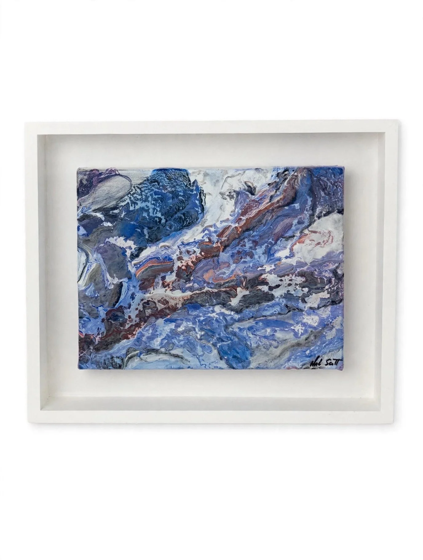 "Moraine — Blue Glacier Abstract"