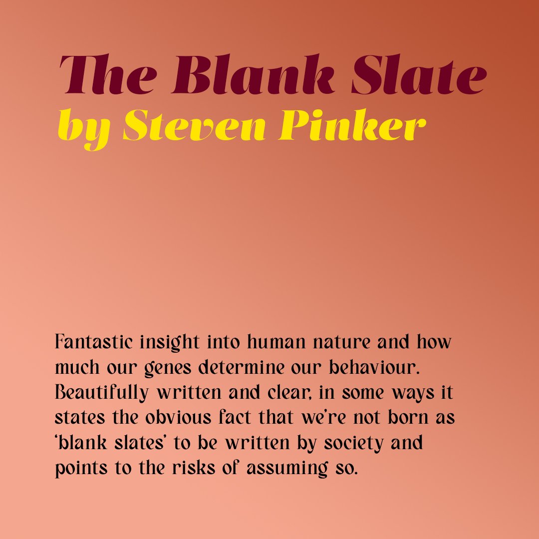 Reading notes for The Blank Slate by Steven Pinker.