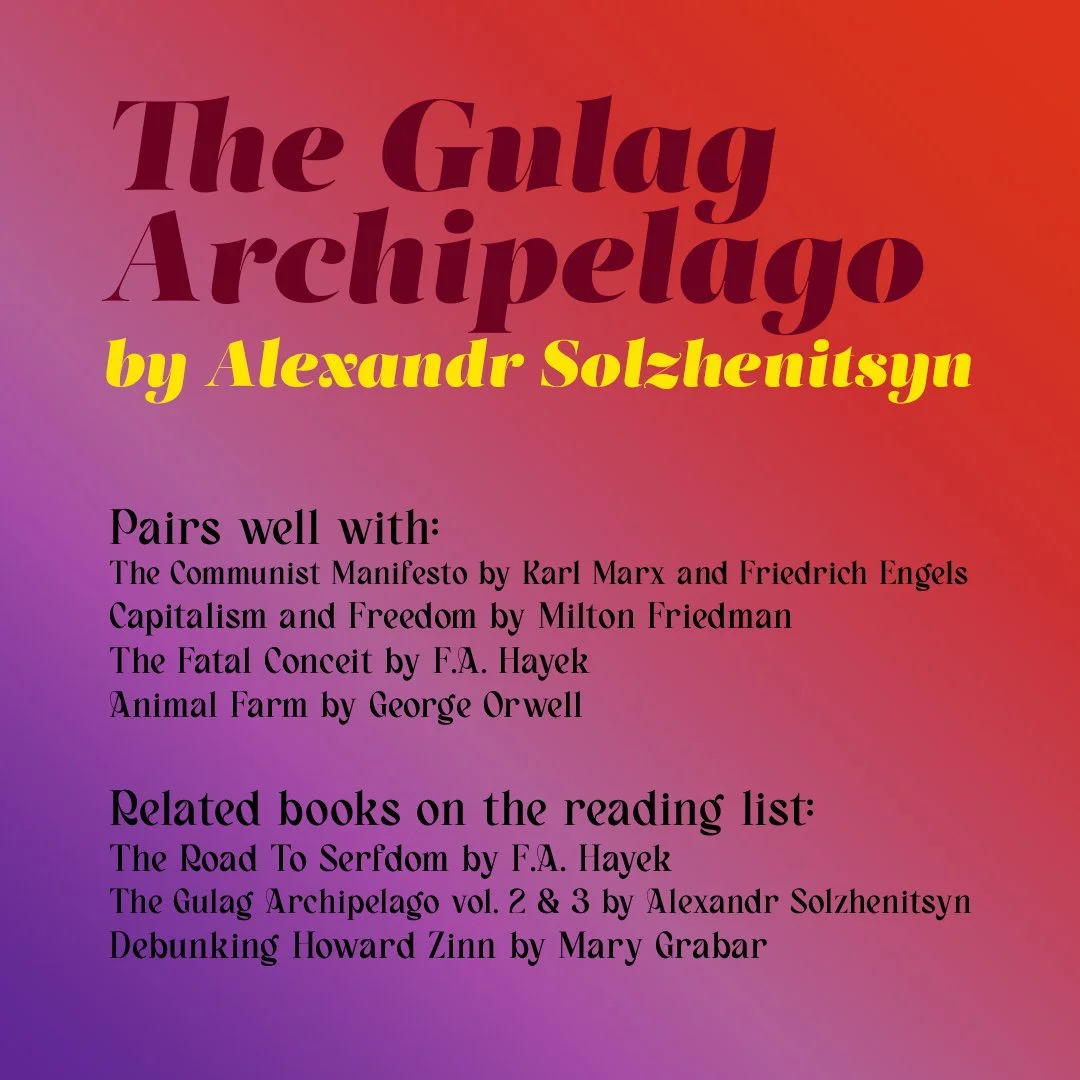 Complementary and related reading for The Gulag Archipelago: Volume One by Aleksandr Solzhenitsyn.