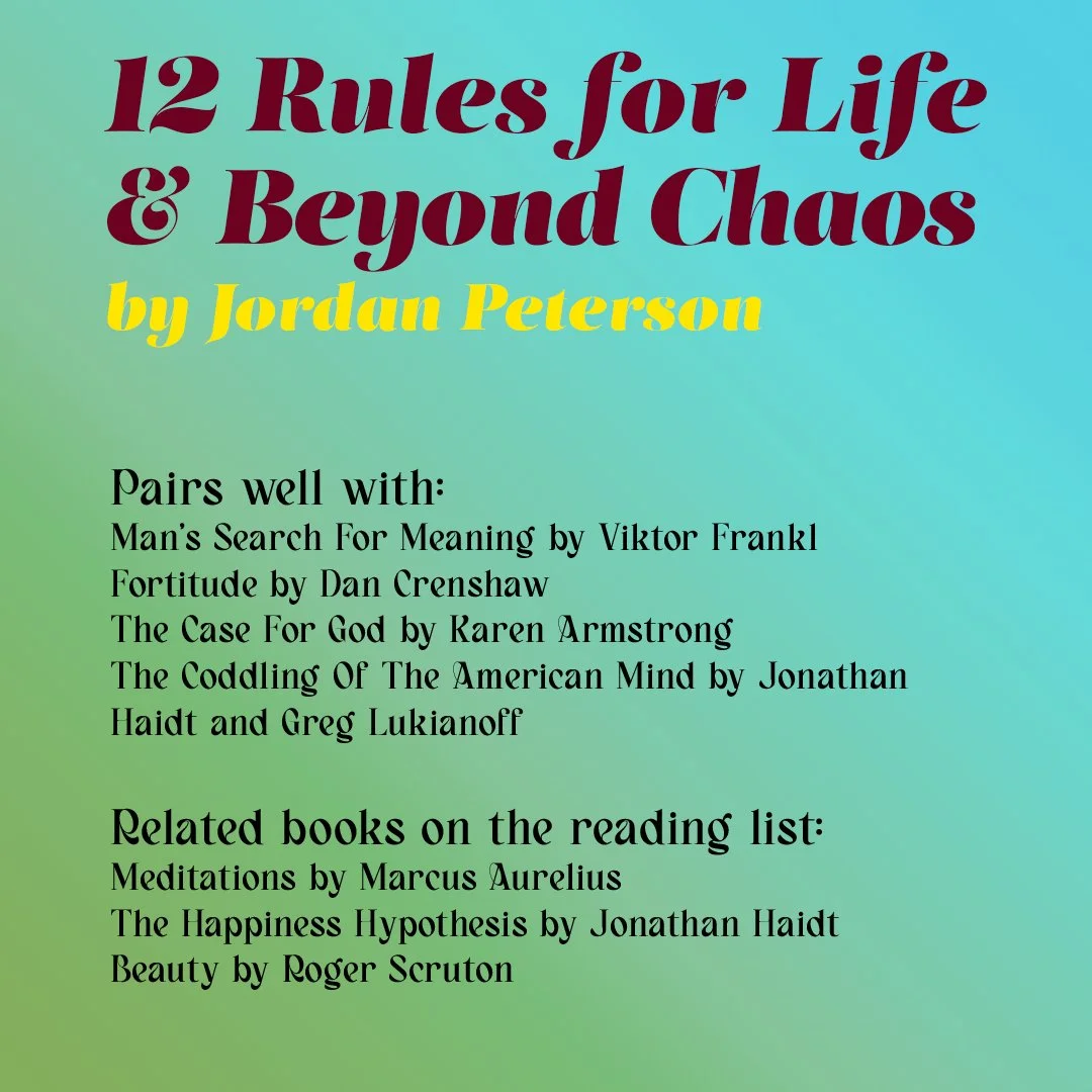 Complementary and related reading for 12 Rules for Life and Beyond Order by Jordan B. Peterson.
