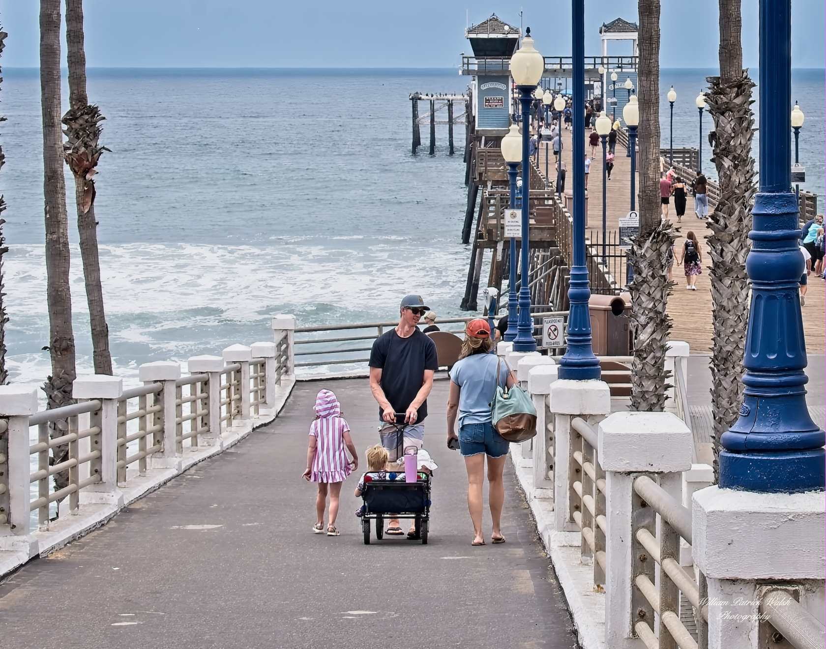 Oceanside 1 - Family Day at the Beach (11x14)