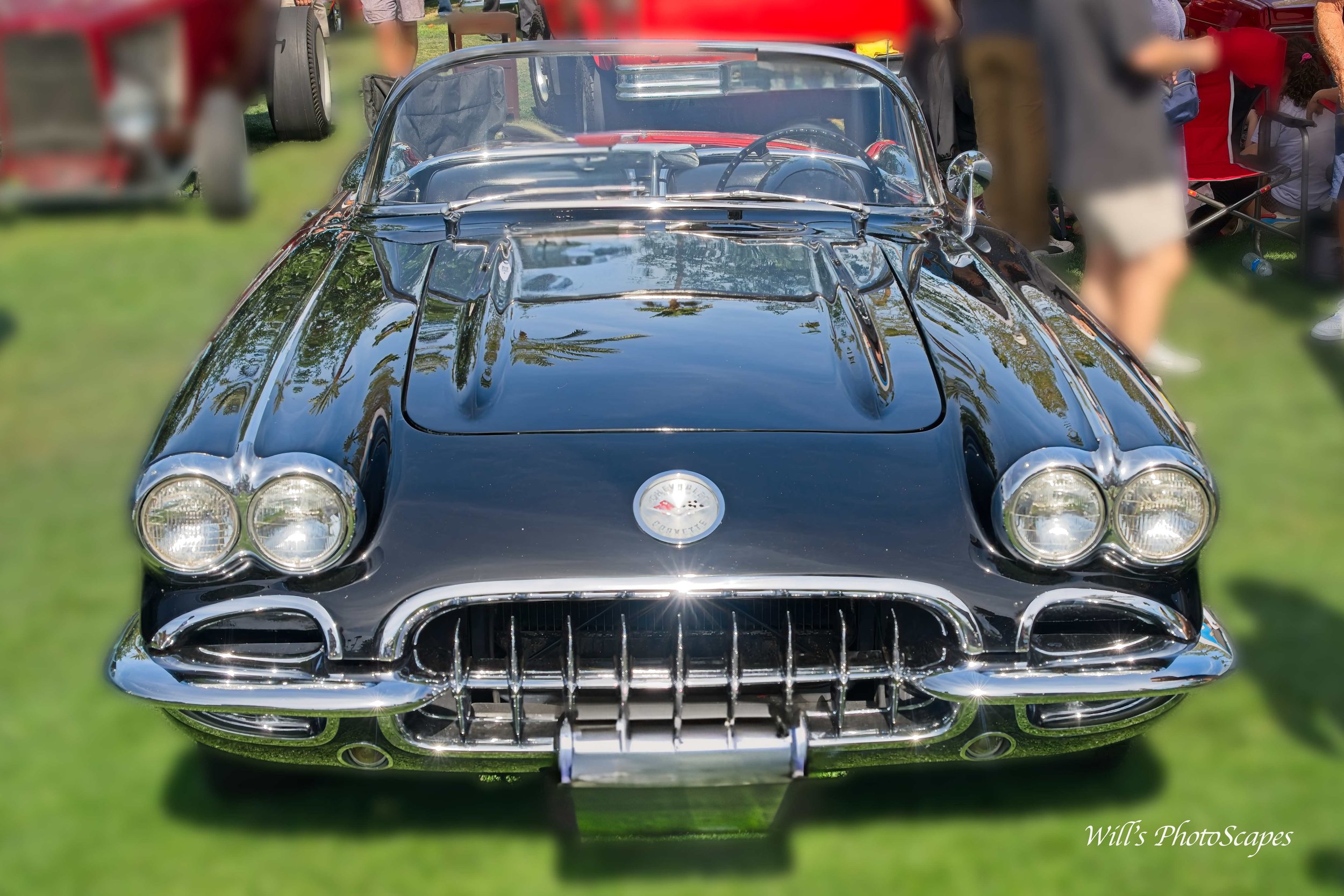 Black Vette Grill (12x18)