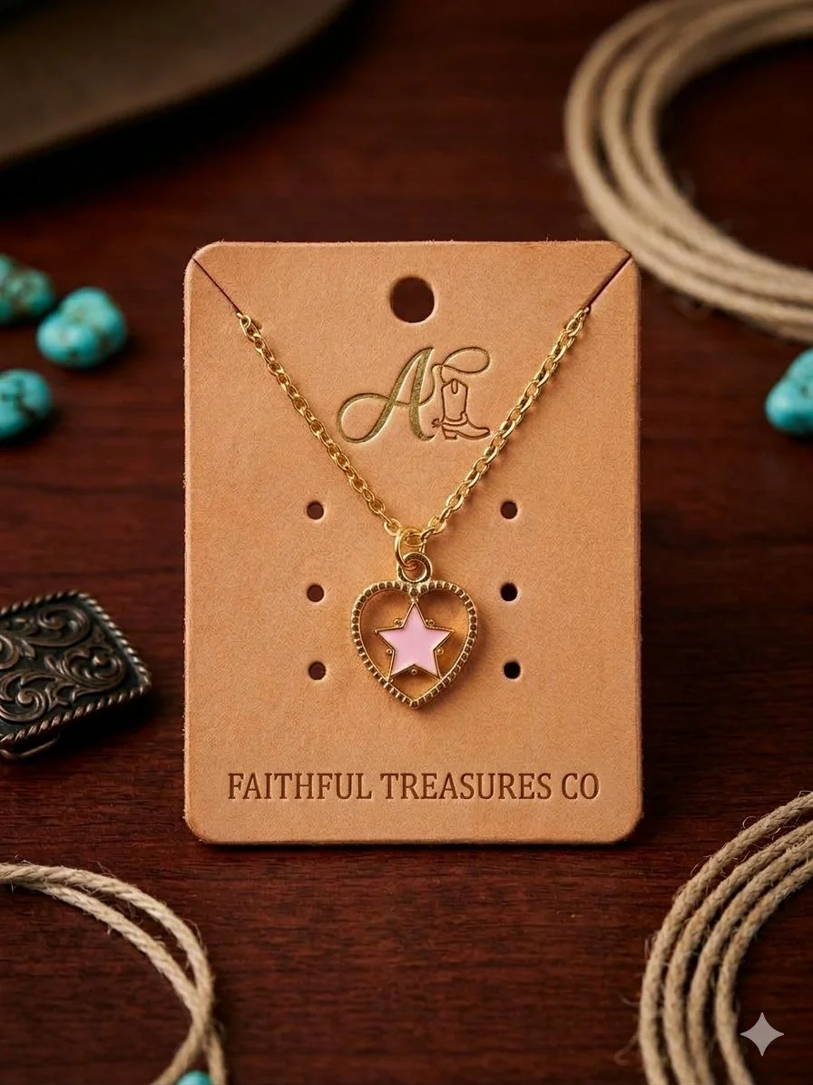 Gold Heart Necklace 18"