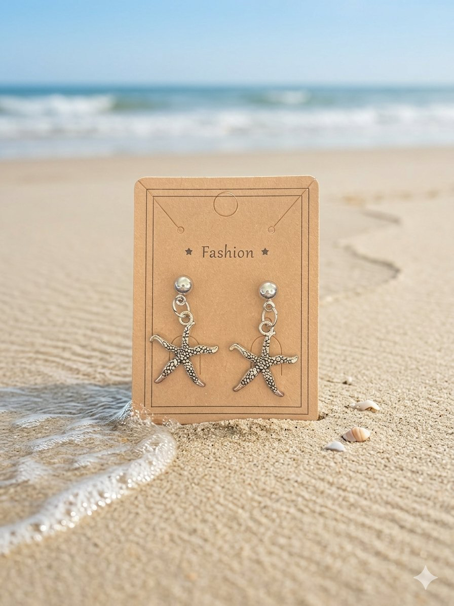 Sterling Silver Starfish earrings