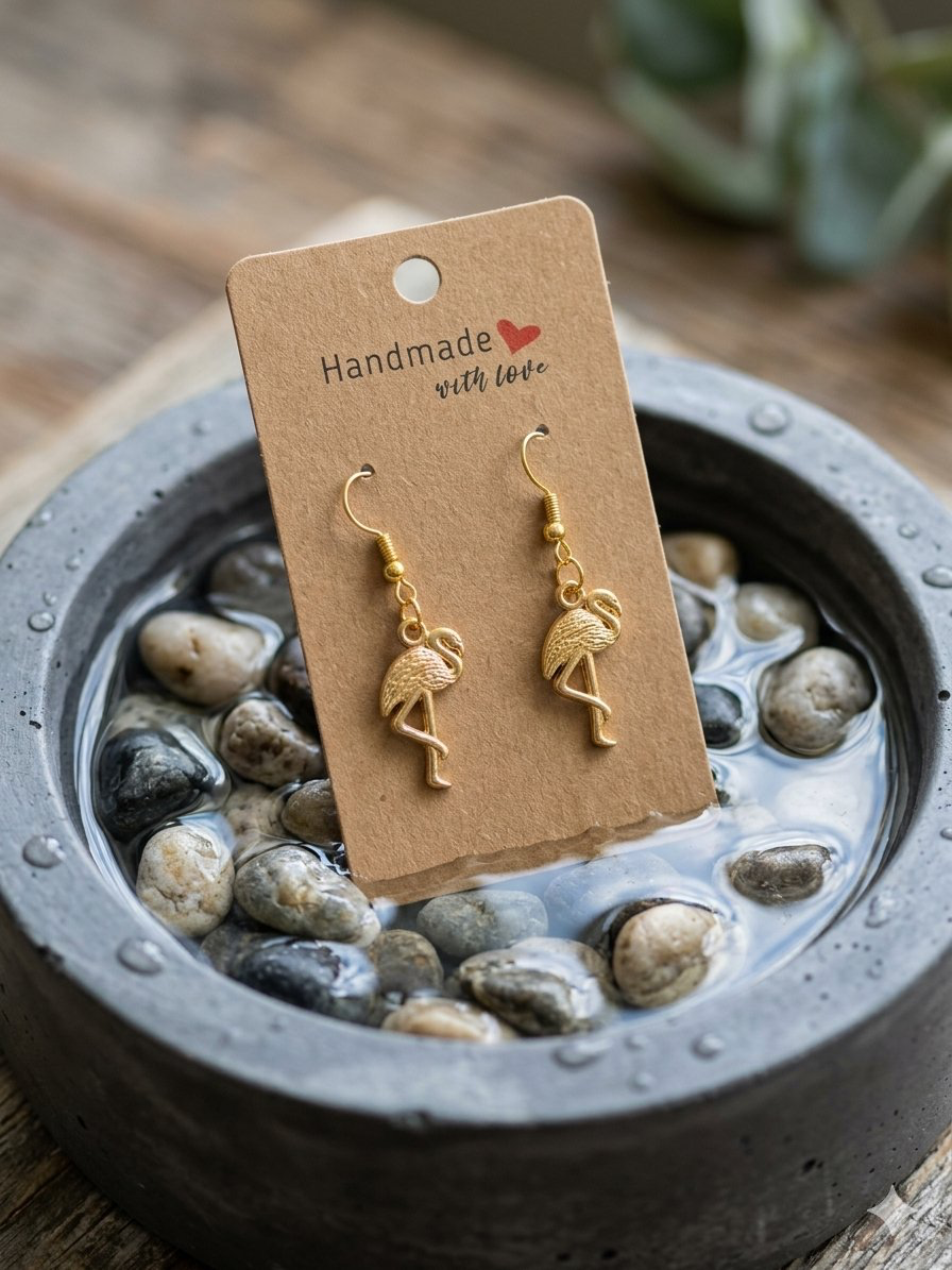 Flamingo earrings