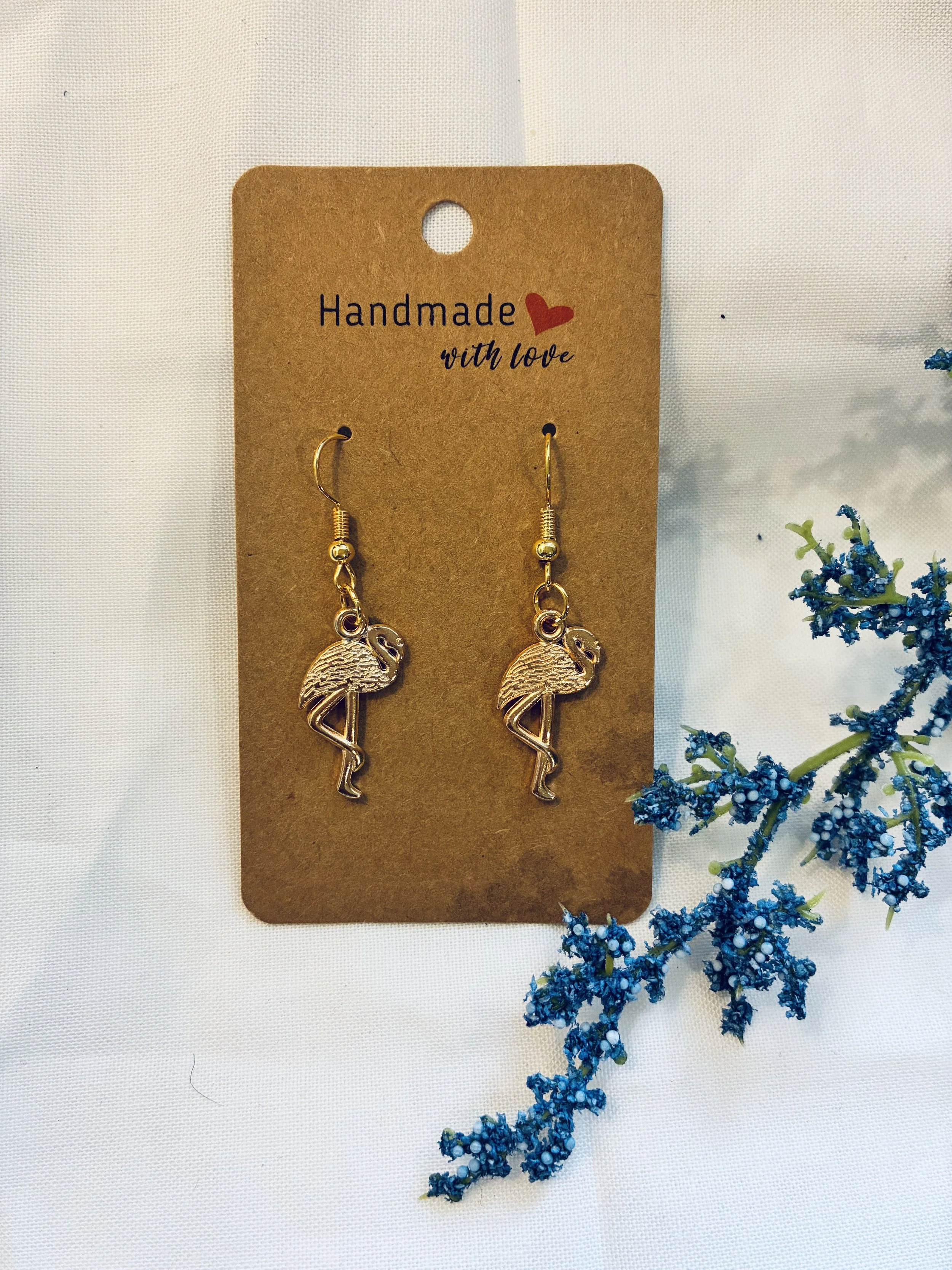 Flamingo earrings