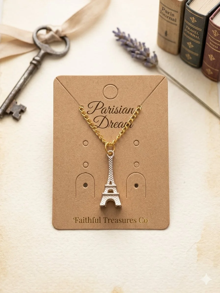Eiffel Tower Necklace 18"