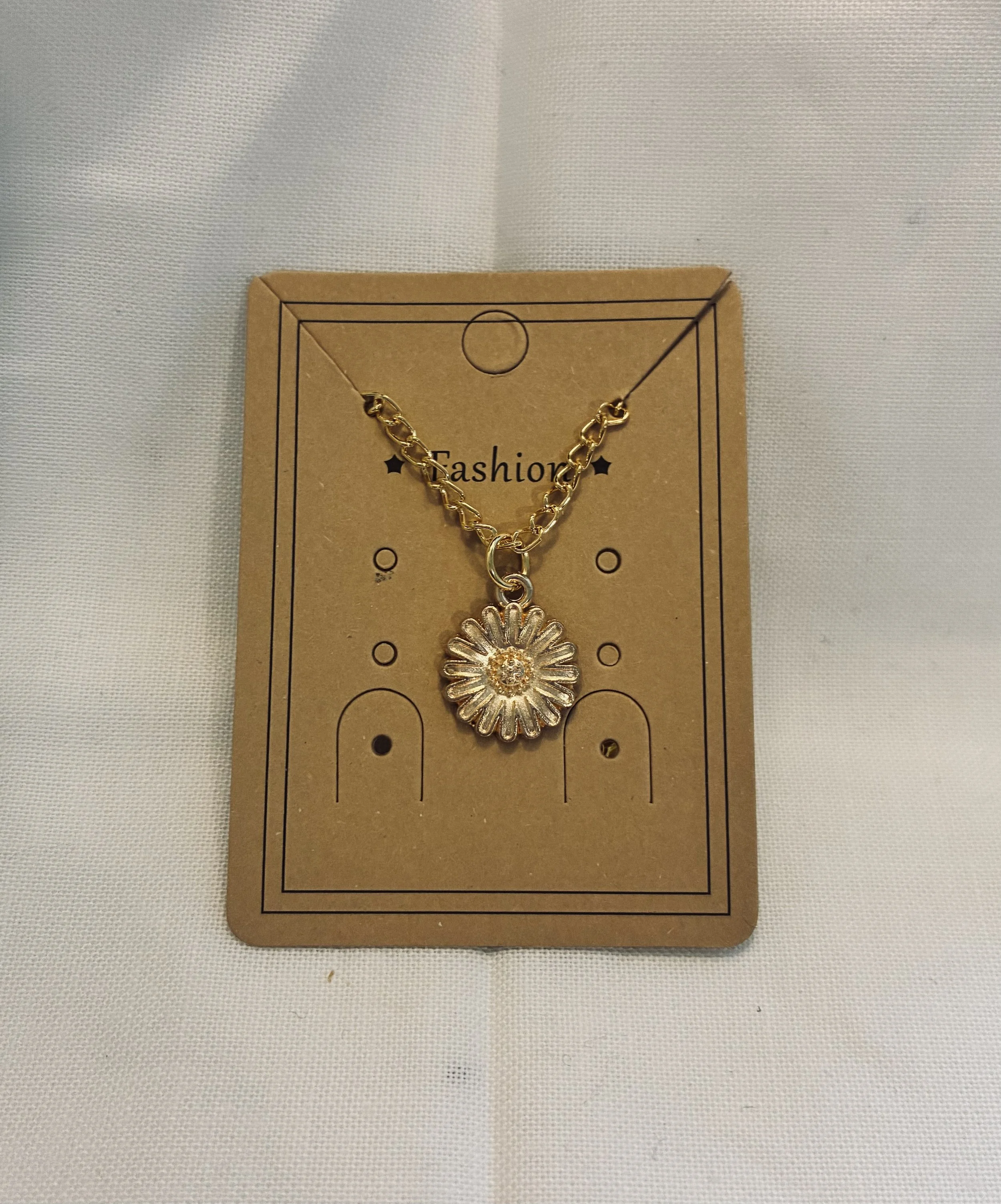 Sunflower Necklace 18"