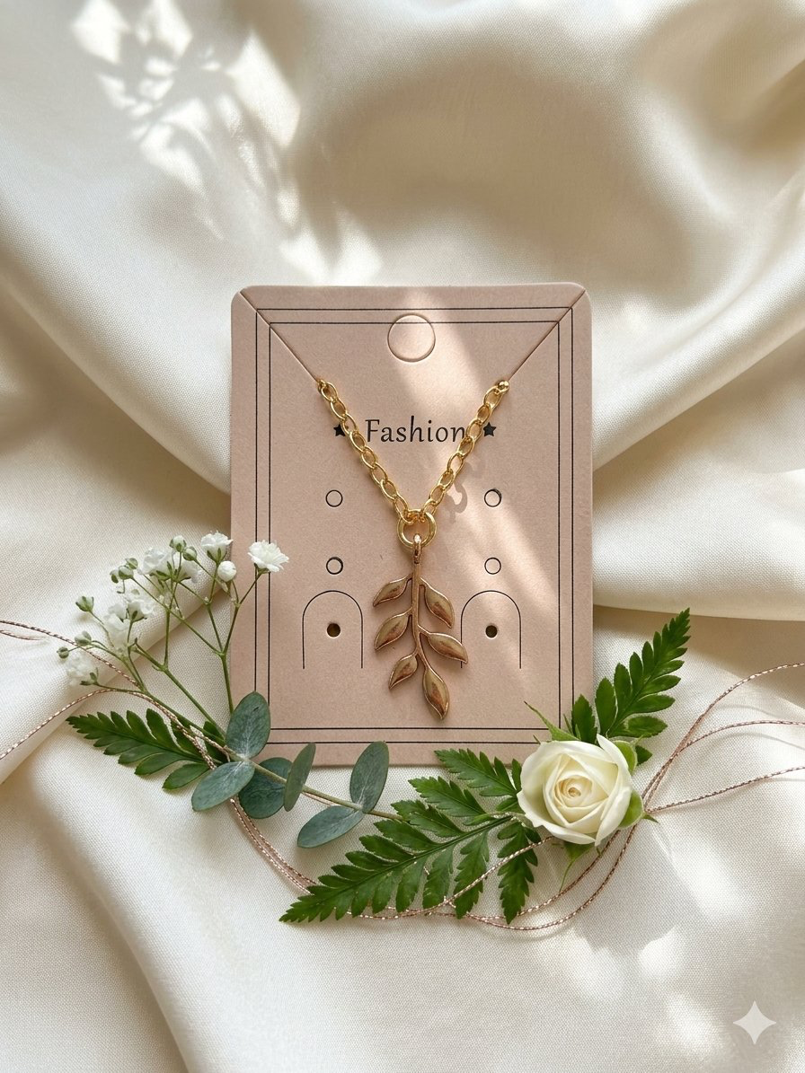 Olive Branch Necklace 18"
