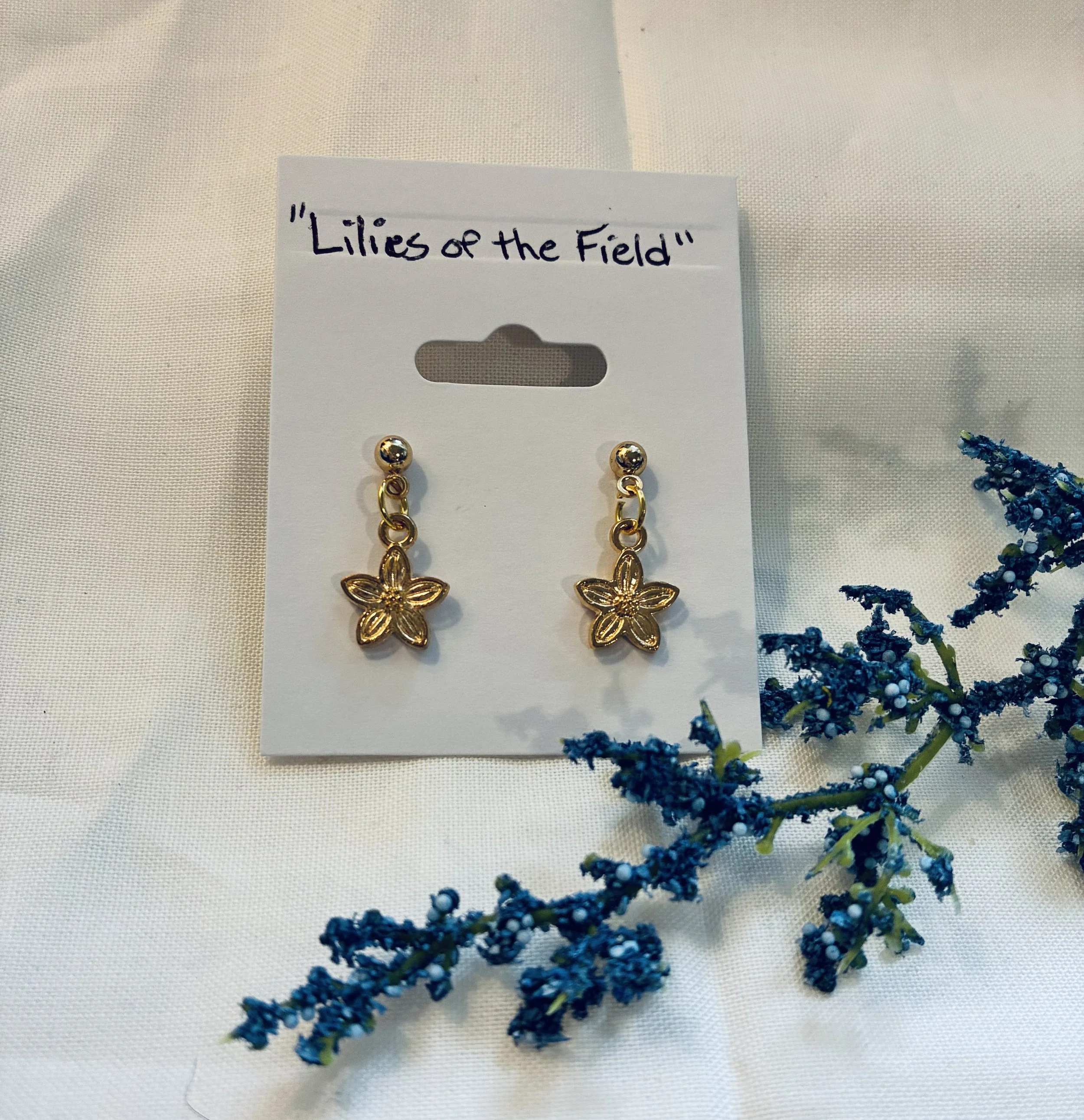 Lilies of the Field earrings