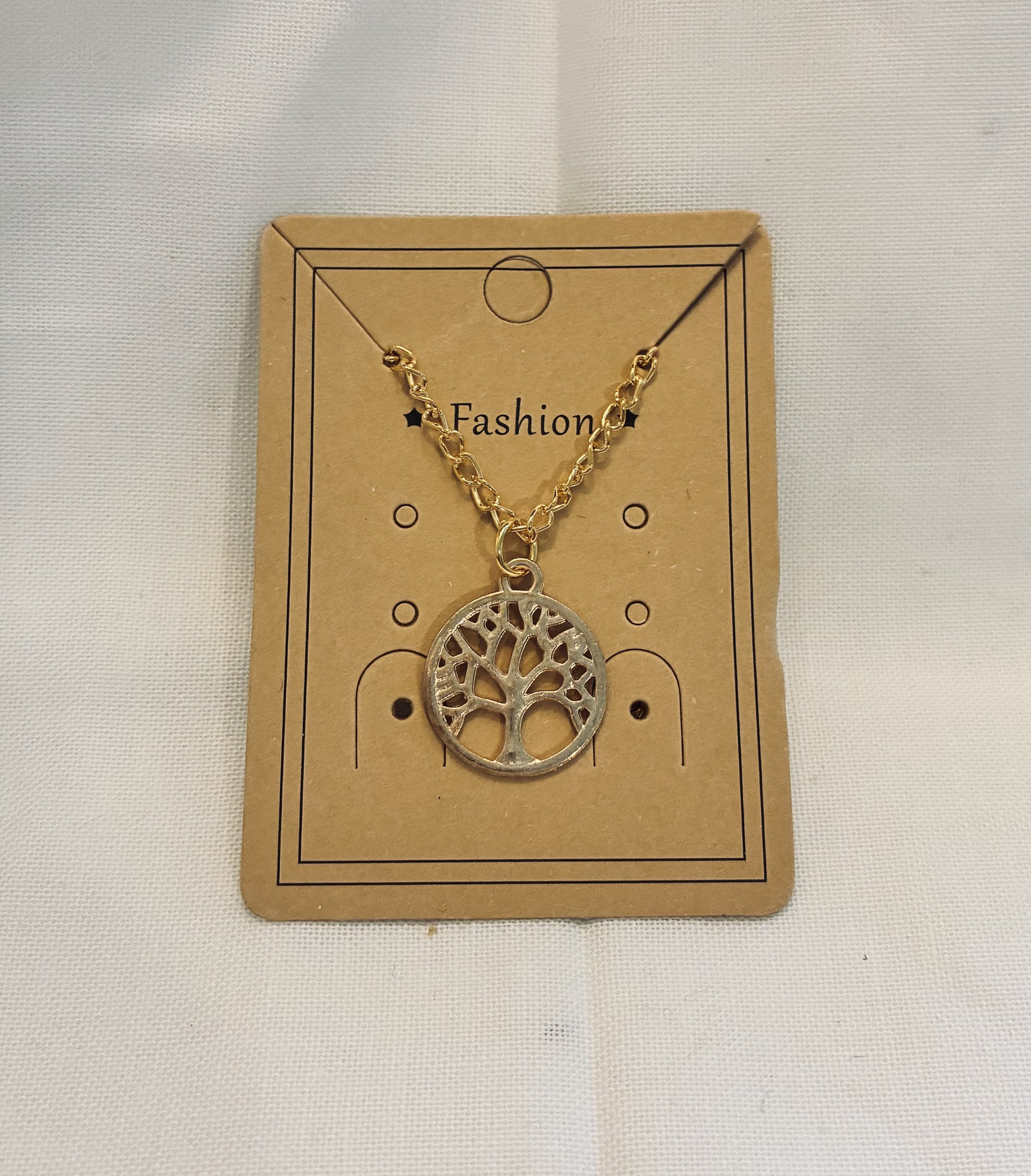 Gold plated Tree of Life Necklace 18